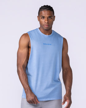 Vintage Training Drop Arm Tank - Washed Pacific-Singlets & Tanks-XS-1125189WPCF-XS-MNAPPRL48804-1-Muscle Nation