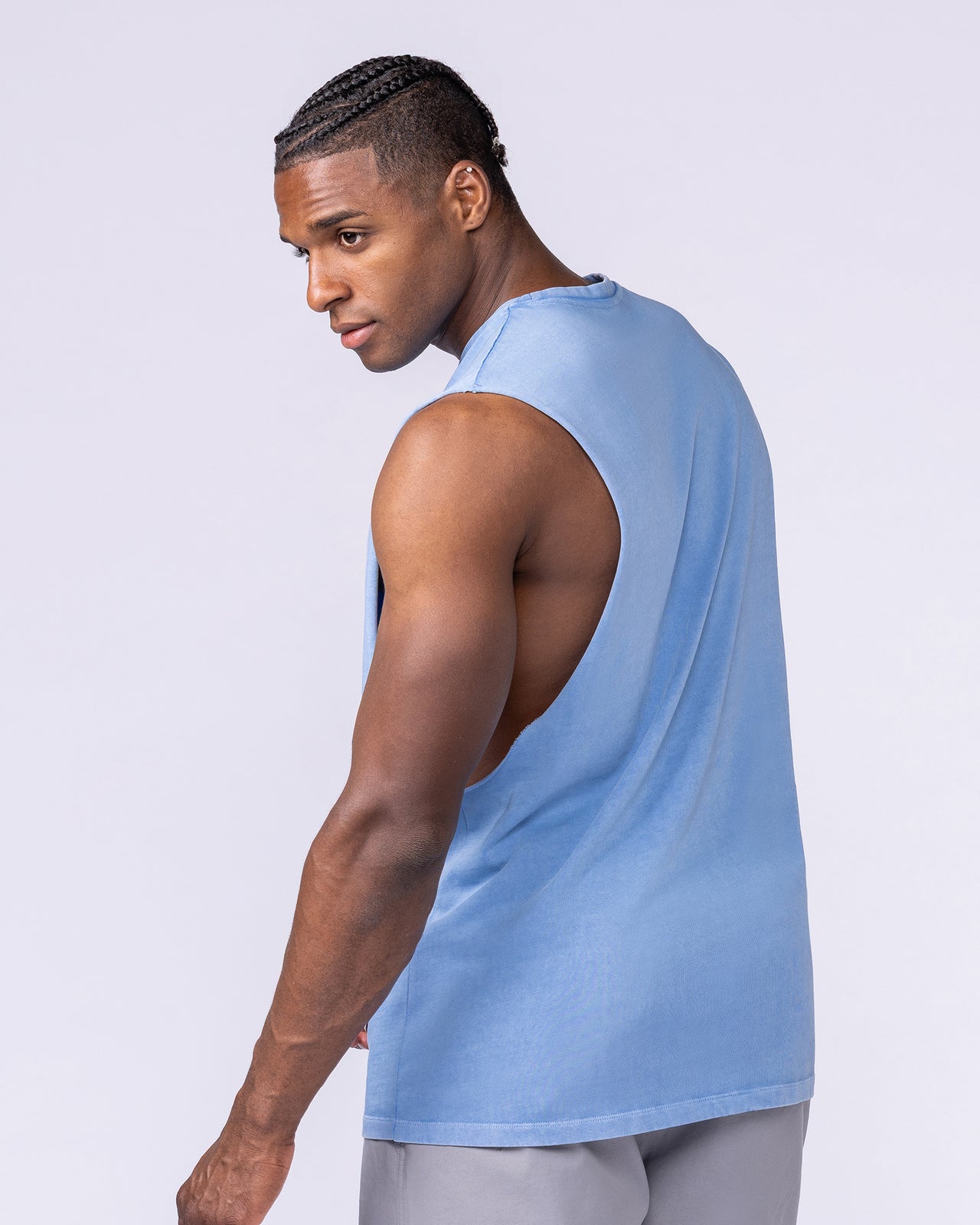 Vintage Training Drop Arm Tank - Washed Pacific-Singlets & Tanks-XS-1125189WPCF-XS-MNAPPRL48804-2-Muscle Nation