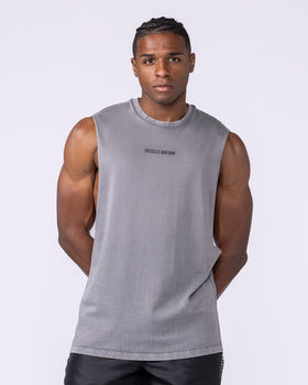 Vintage Training Drop Arm Tank - Washed Tornado-Singlets & Tanks-S-1125189WSHTORN-S-MNAPPRL47917-1-Muscle Nation