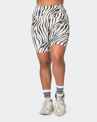 Ultra Everyday Referee Length Shorts - Zebra Print-Shorts-XXS-052312SPCZEBPR-XXS-MNAPPRL24754-2-Muscle Nation