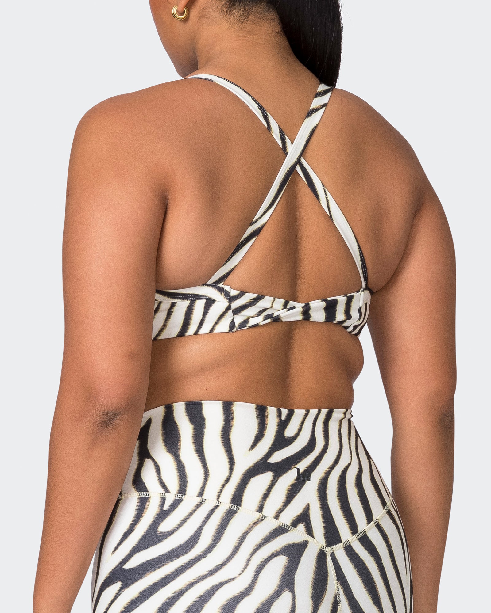 Zebra store print bralette