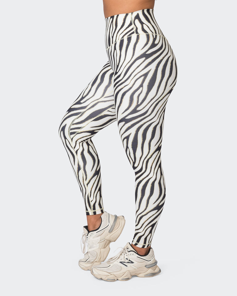Ultra Everyday Ankle Length Leggings - Zebra Print