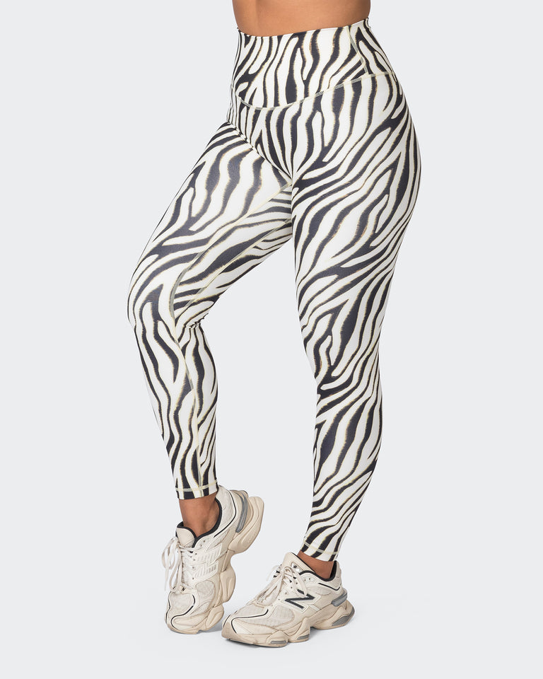 Ultra Everyday Ankle Length Leggings - Zebra Print