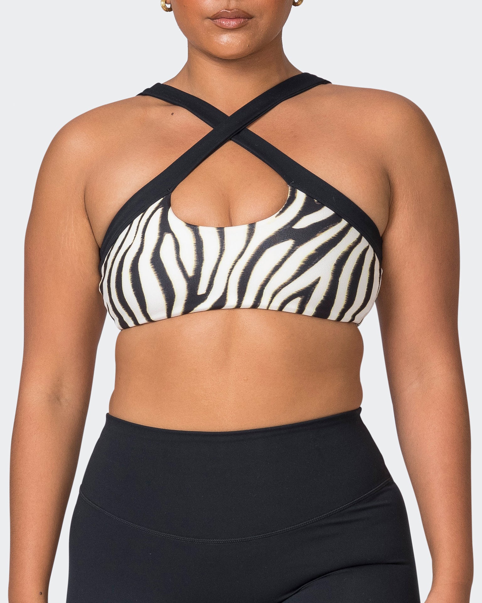 Luxe Bralette - Zebra Print-Bralettes-XS-052310SPCZEBPR-XS-MNAPPRL24728-3-Muscle Nation