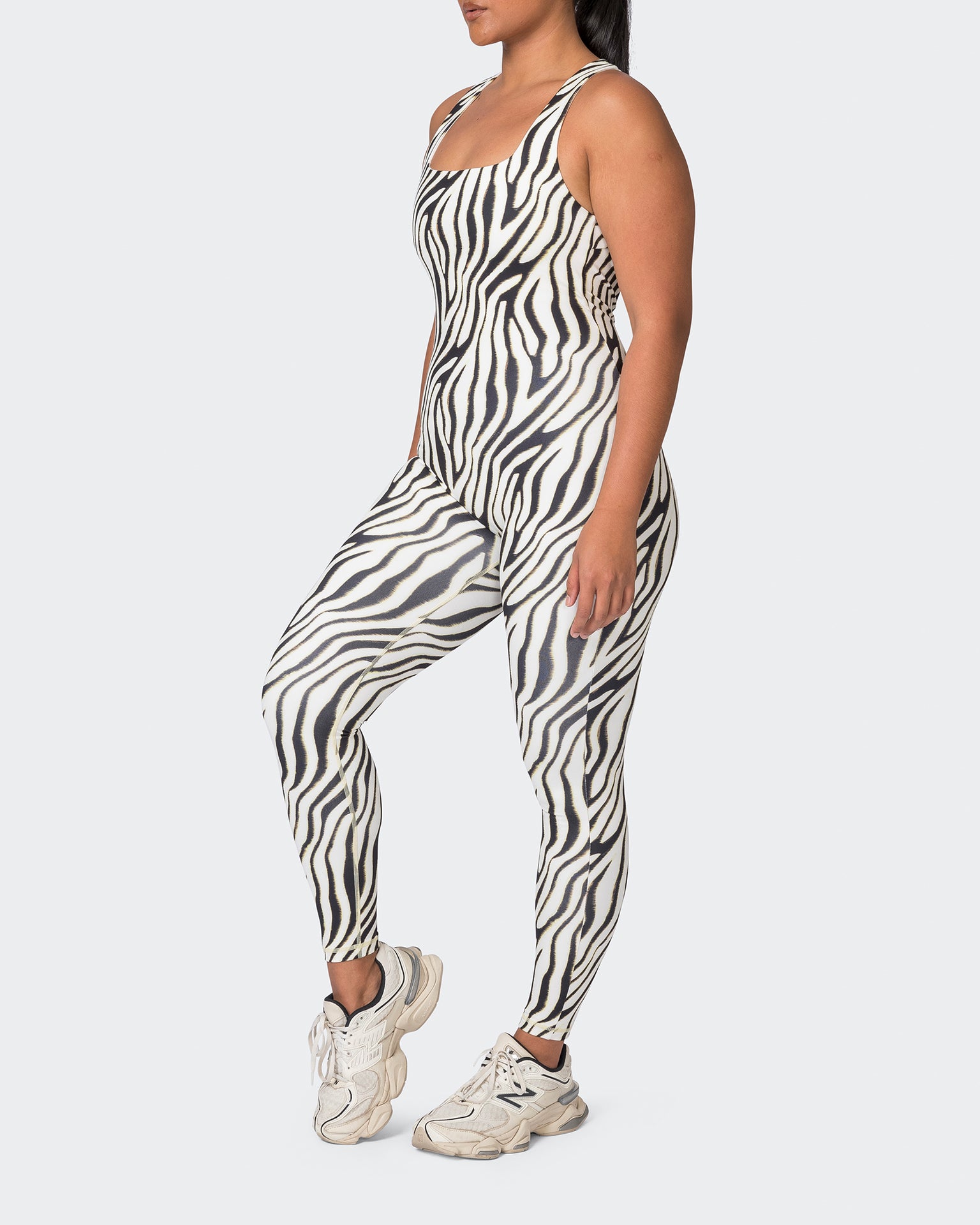 Snatched Everyday One Piece - Zebra Print-One Piece-XXS-052314SPCZEBPR-XXS-MNAPPRL24790-4-Muscle Nation