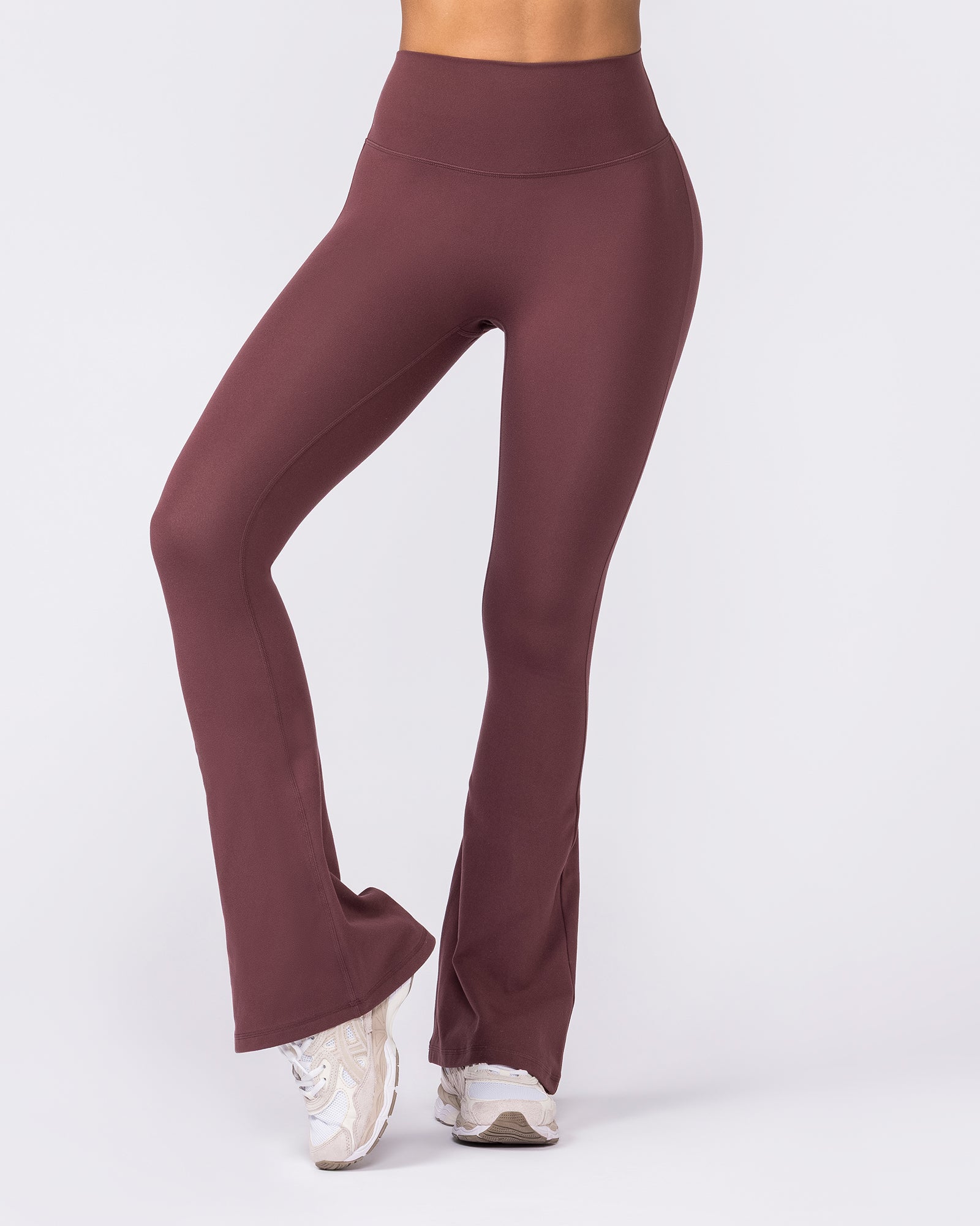Zero Rise Everyday Flare Leggings - Rocky Road-Leggings-XXS-042609RKRD-XXS-MNAPPRL50117-4-Muscle Nation
