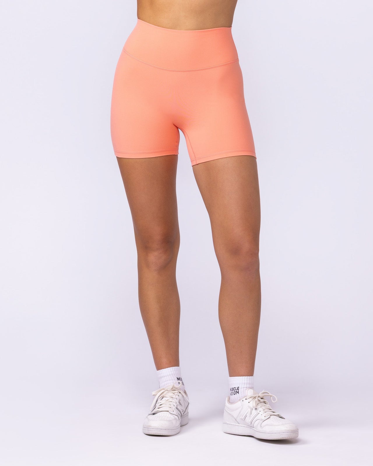 Zero Rise Everyday Midway Shorts - Peachy-Shorts-XXS-1125112PEACHY-XXS-MNAPPRL46849-3-Muscle Nation