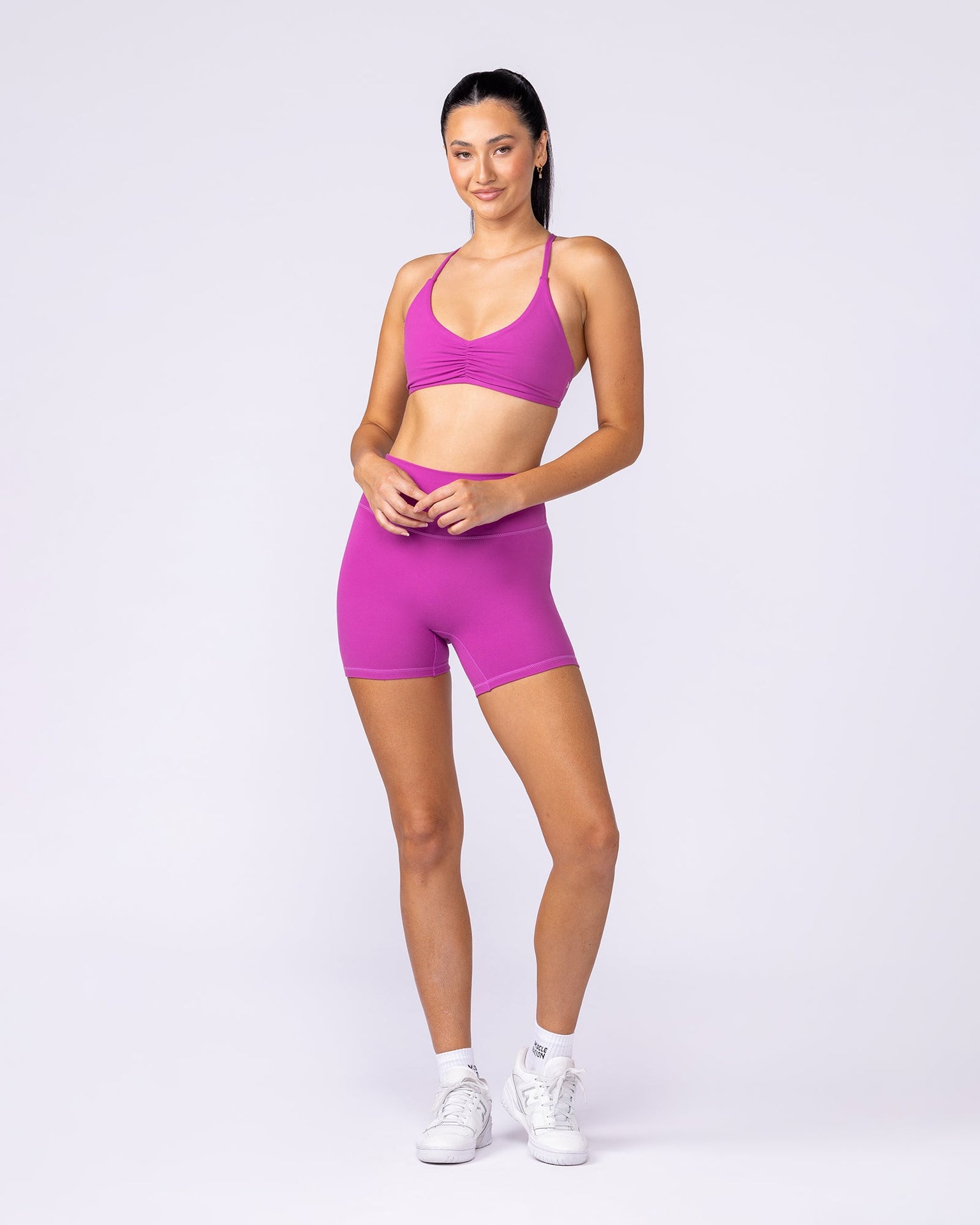 Zero Rise Everyday Midway Shorts - Radiant Orchid-Shorts-XXS-1125112RORID-XXS-MNAPPRL46858-5-Muscle Nation