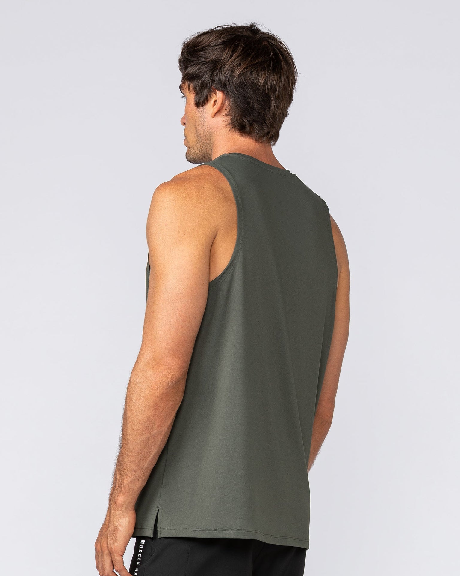 Active Training Tank - Dark Khaki-Singlets & Tanks-S-042508DKHAKI-S-MNAPPRL41873-3-Muscle Nation