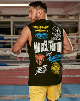 Archives Muscle Tank - Black-Singlets & Tanks-S-1125149BLK-S-MNAPPRL47227-1-Muscle Nation