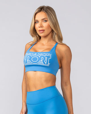 Athletics Bra - Azure Blue-Sports Bras-XXS-042531AZRBLU-XXS-MNAPPRL42236-2-Muscle Nation