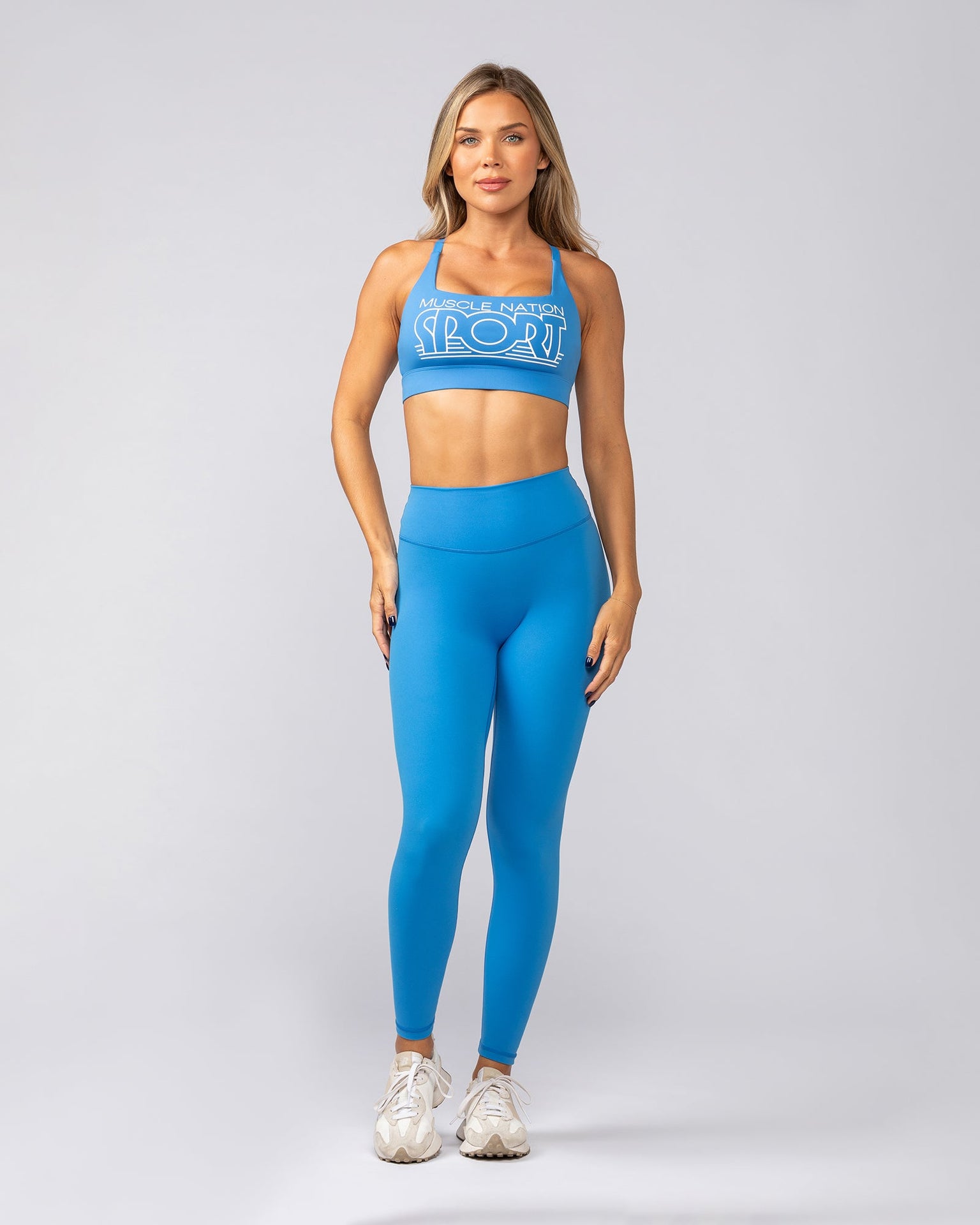 Athletics Bra - Azure Blue-Sports Bras-XXS-042531AZRBLU-XXS-MNAPPRL42236-5-Muscle Nation