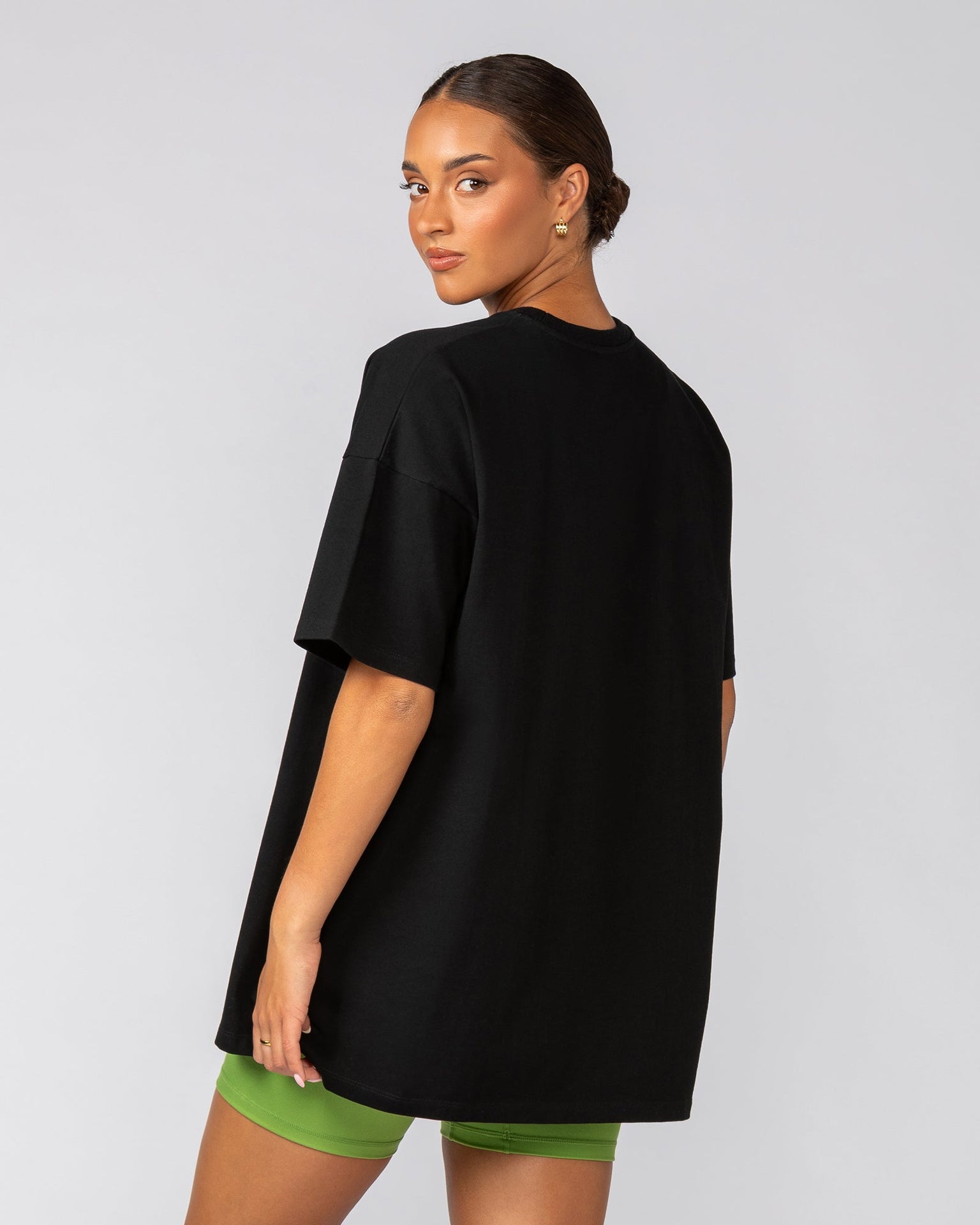 Athletics Oversized Tee - Black-T-Shirts-XXS-022539BLK-XXS-MNAPPRL40786-3-Muscle Nation