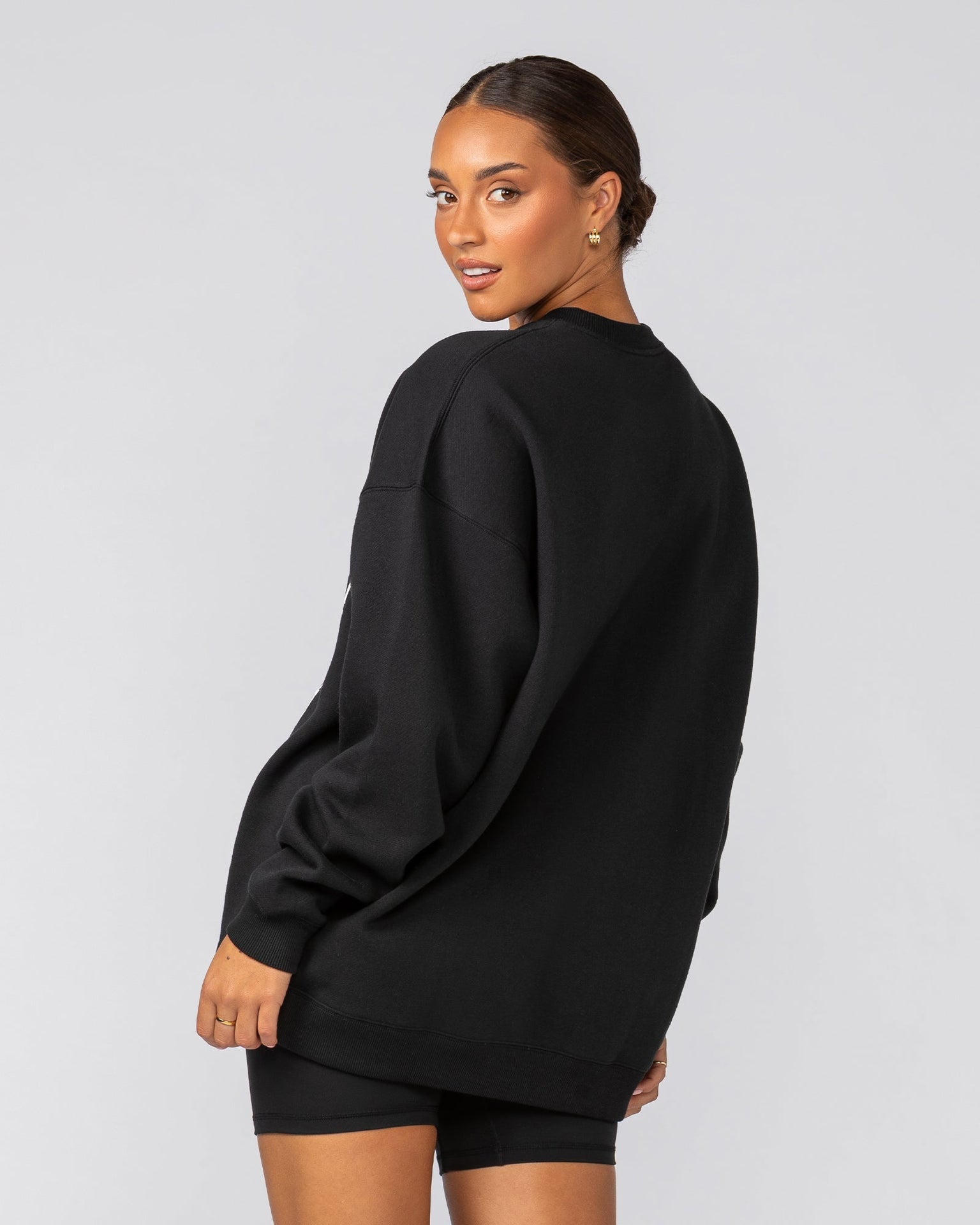 Athletics Oversized Pullover - Black-Jumpers & Hoodies-XXS-042541BLK-XXS-MNAPPRL42269-3-Muscle Nation