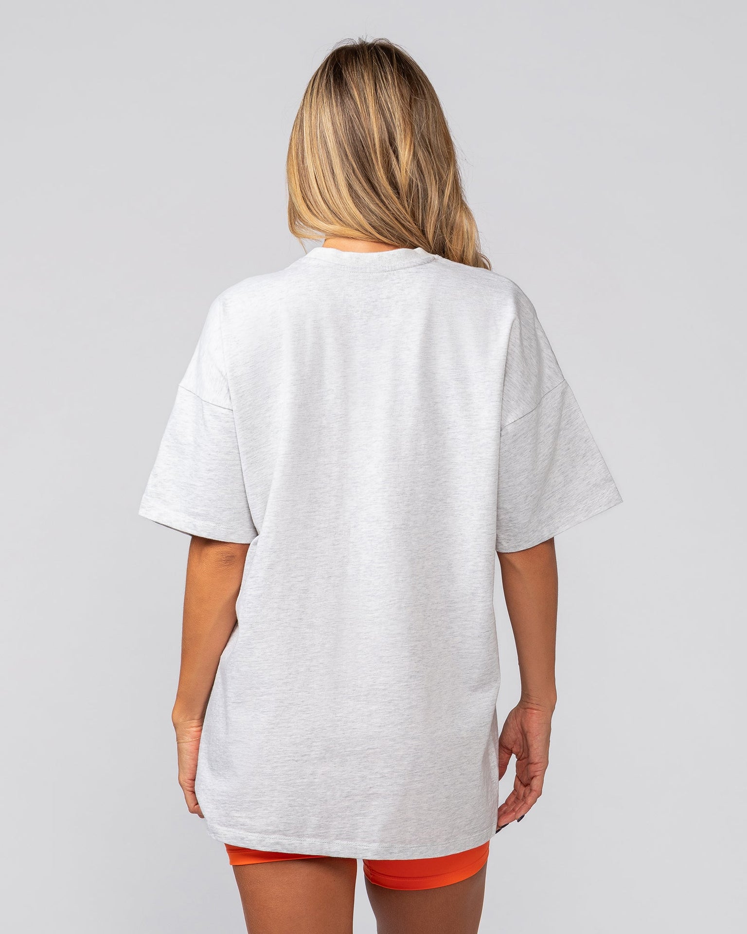 Athletics Oversized Tee - Snow Grey Marl-T-Shirts-XXS-022539SNGRYMR-XXS-MNAPPRL40795-5-Muscle Nation