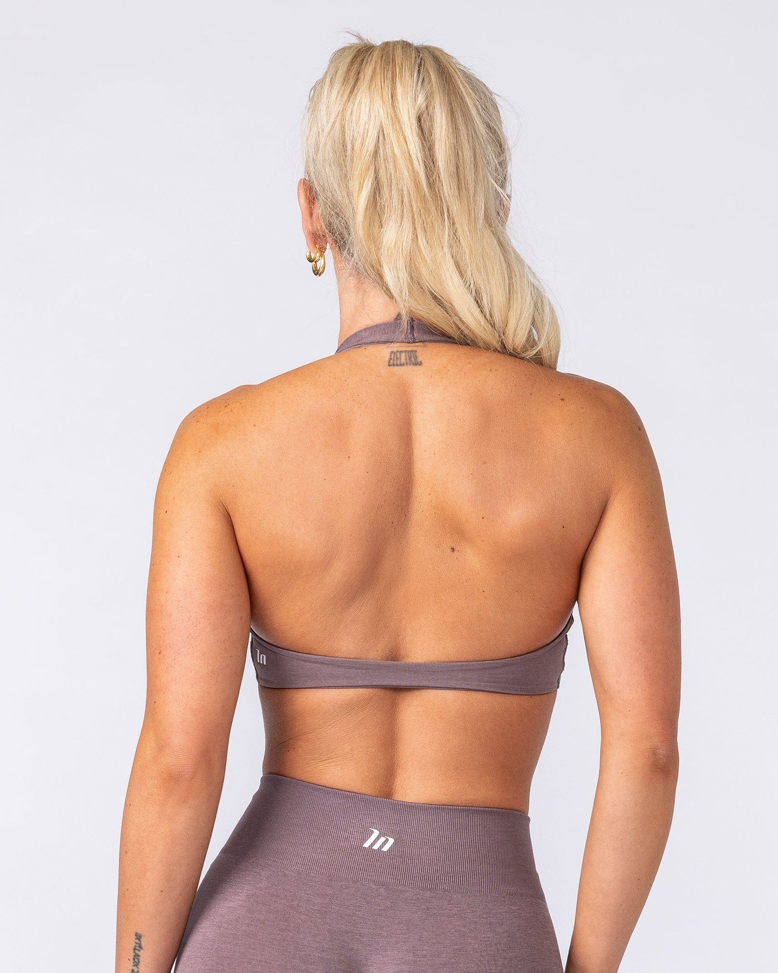 Bare Seamless Halter Bralette - Umber Marl