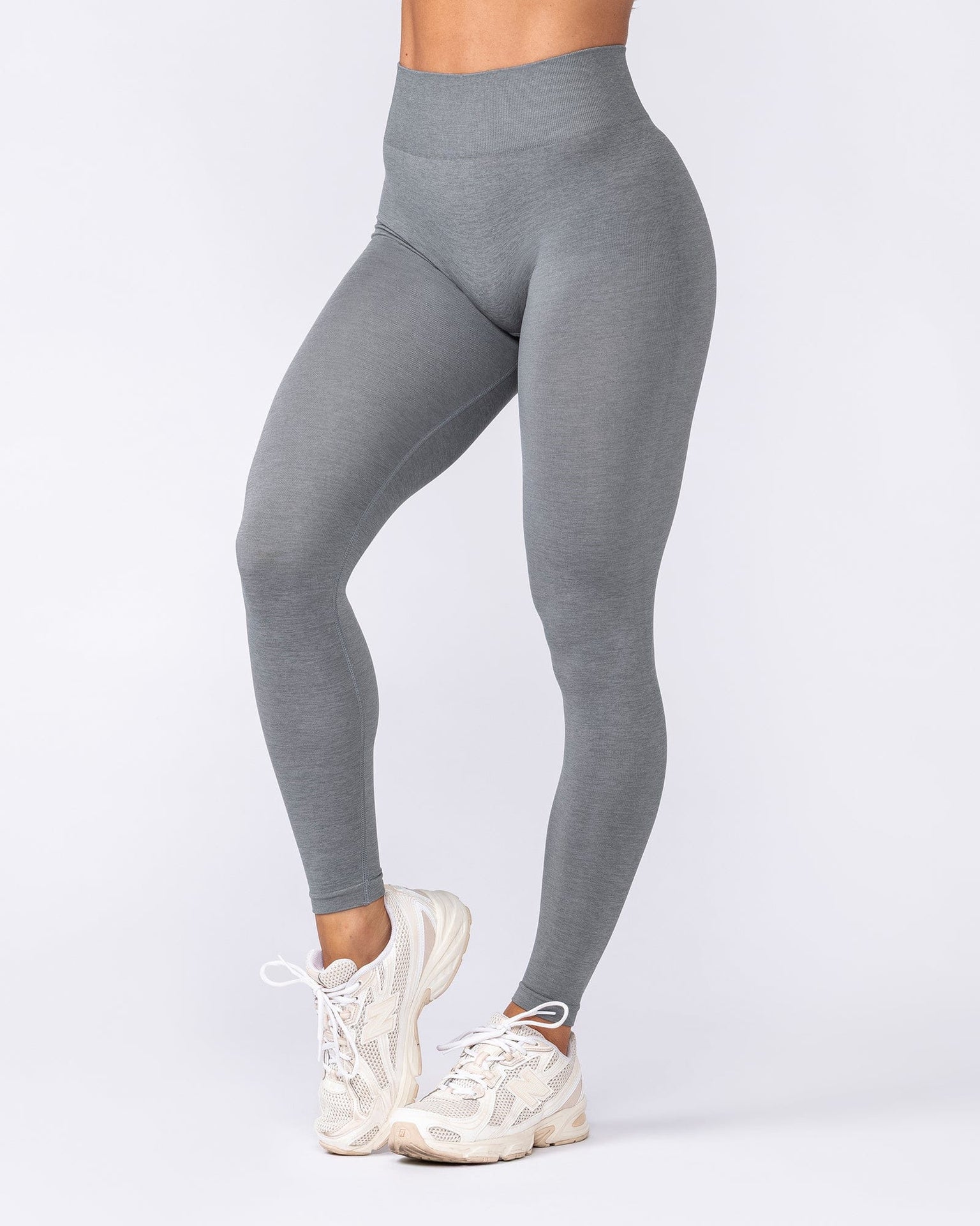 Bare Seamless Ankle Length Leggings - Alloy Marl