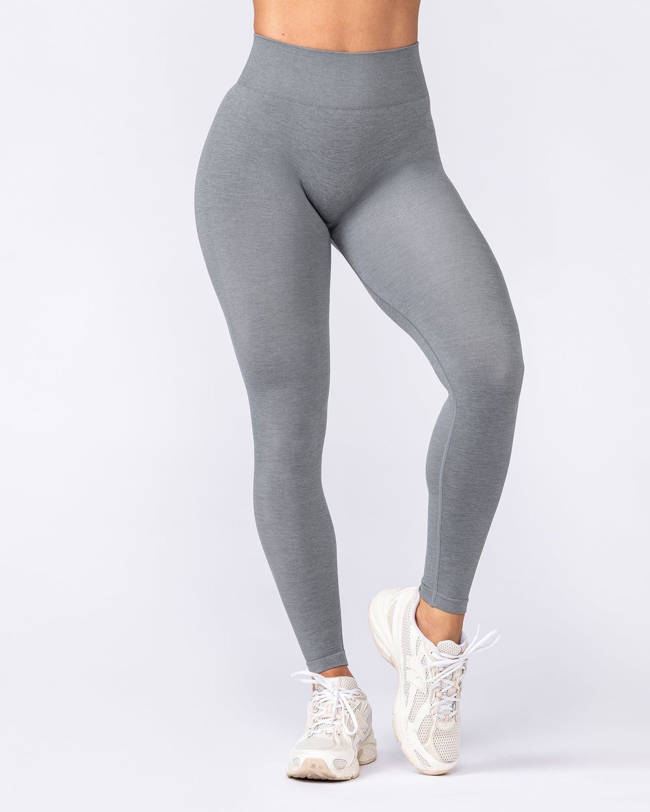 Bare Seamless Ankle Length Leggings - Alloy Marl