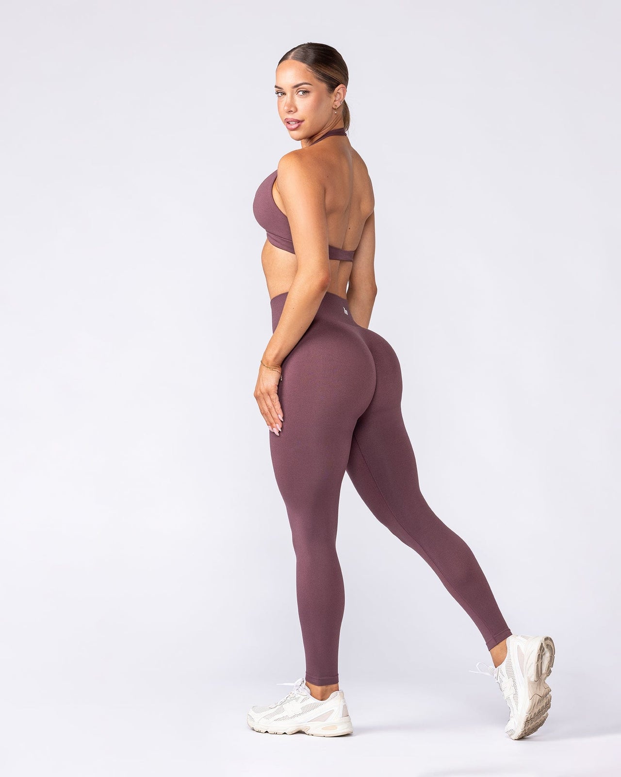 Bare Seamless Ankle Length Leggings - Rocky Road Marl
