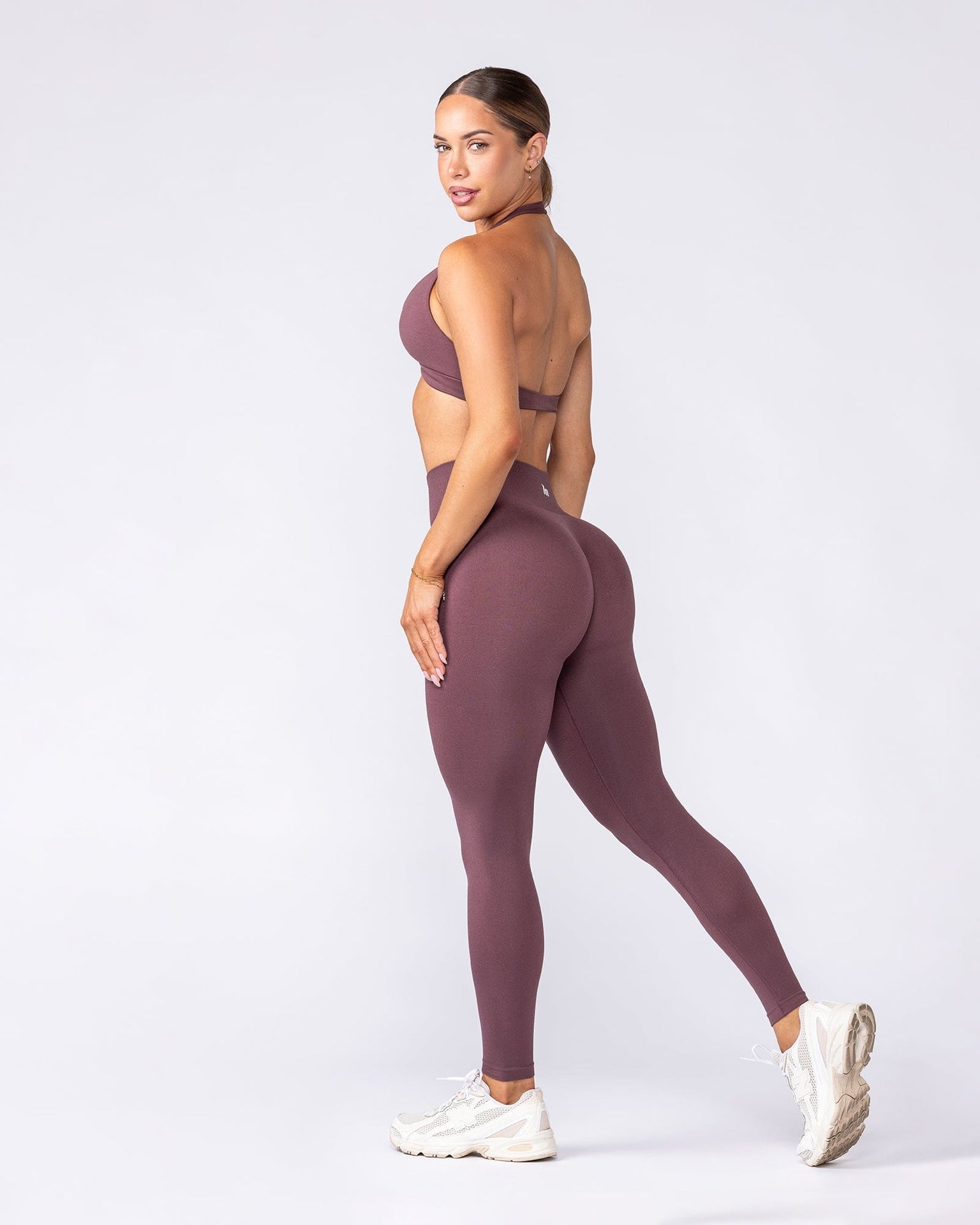 Bare Seamless Ankle Length Leggings - Rocky Road Marl