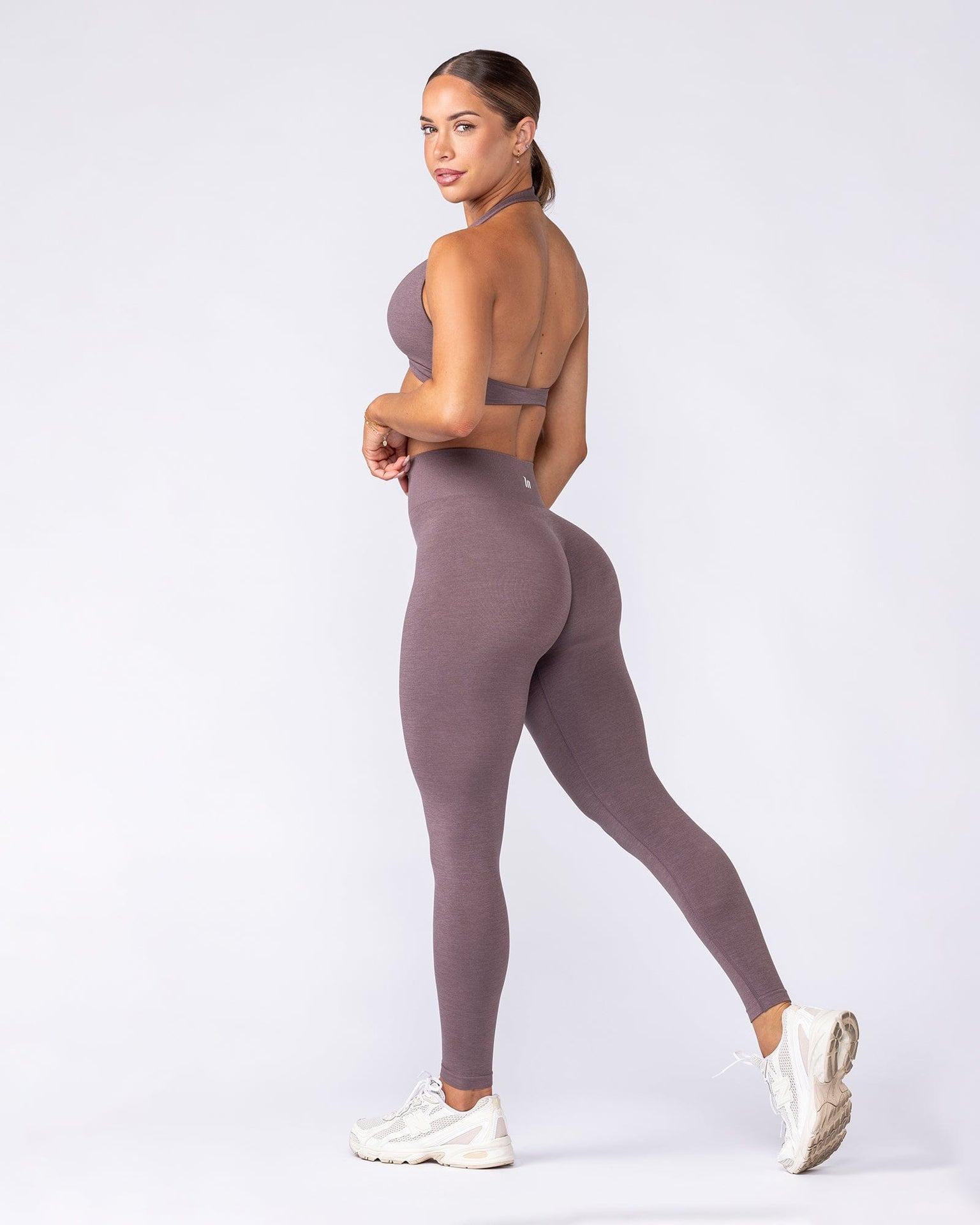 Bare Seamless Ankle Length Leggings - Umber Marl