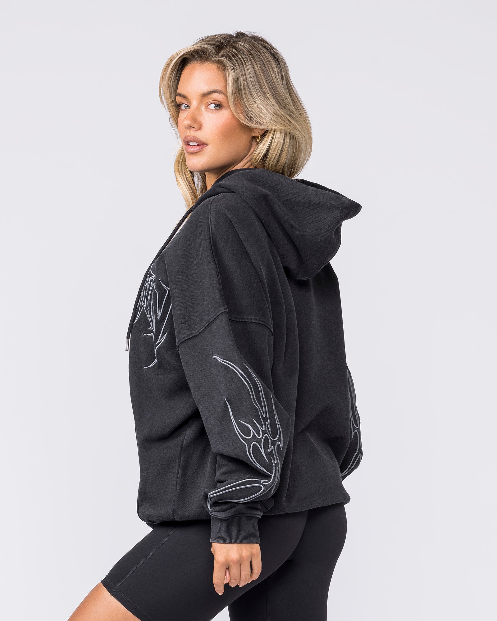 Breakout Vintage Zip Hoodie - Washed Black-Jumpers & Hoodies-XS-032641WSHBLK-XS-MNAPPRL49677-10-Muscle Nation