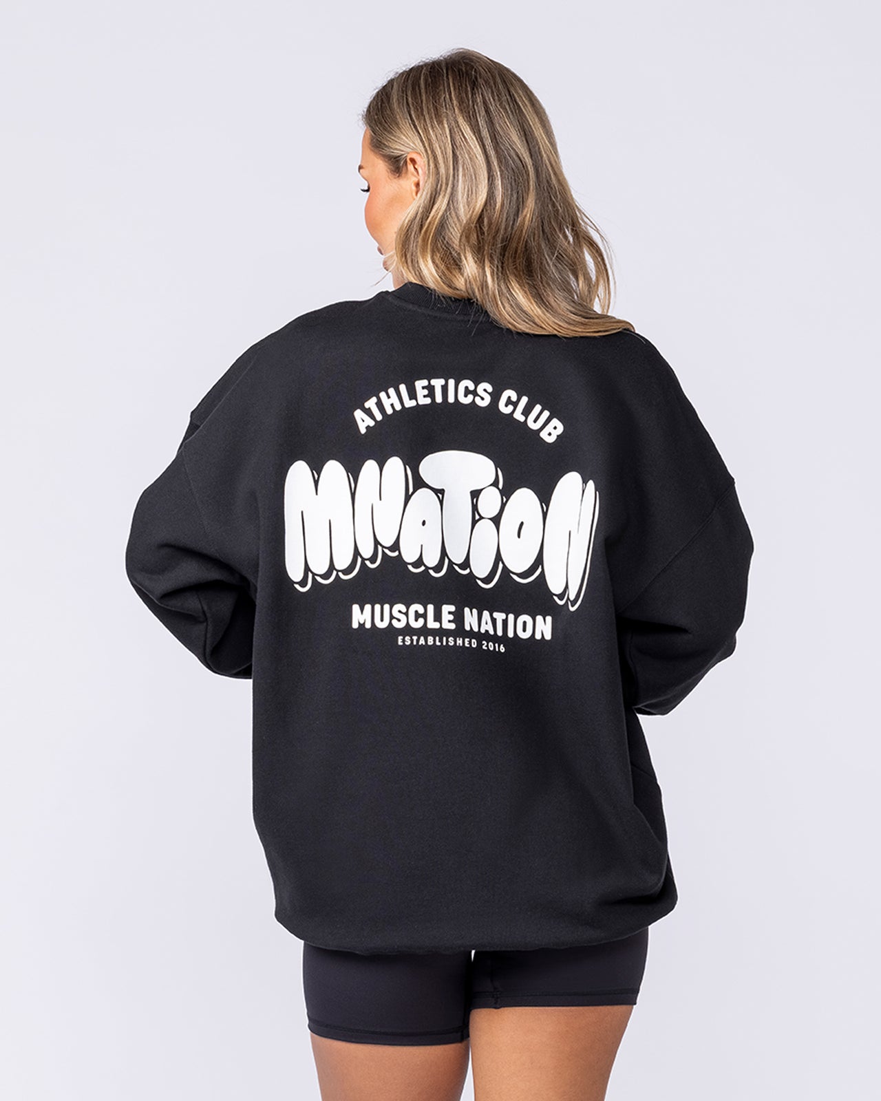 Bubble Oversized Pullover - Black