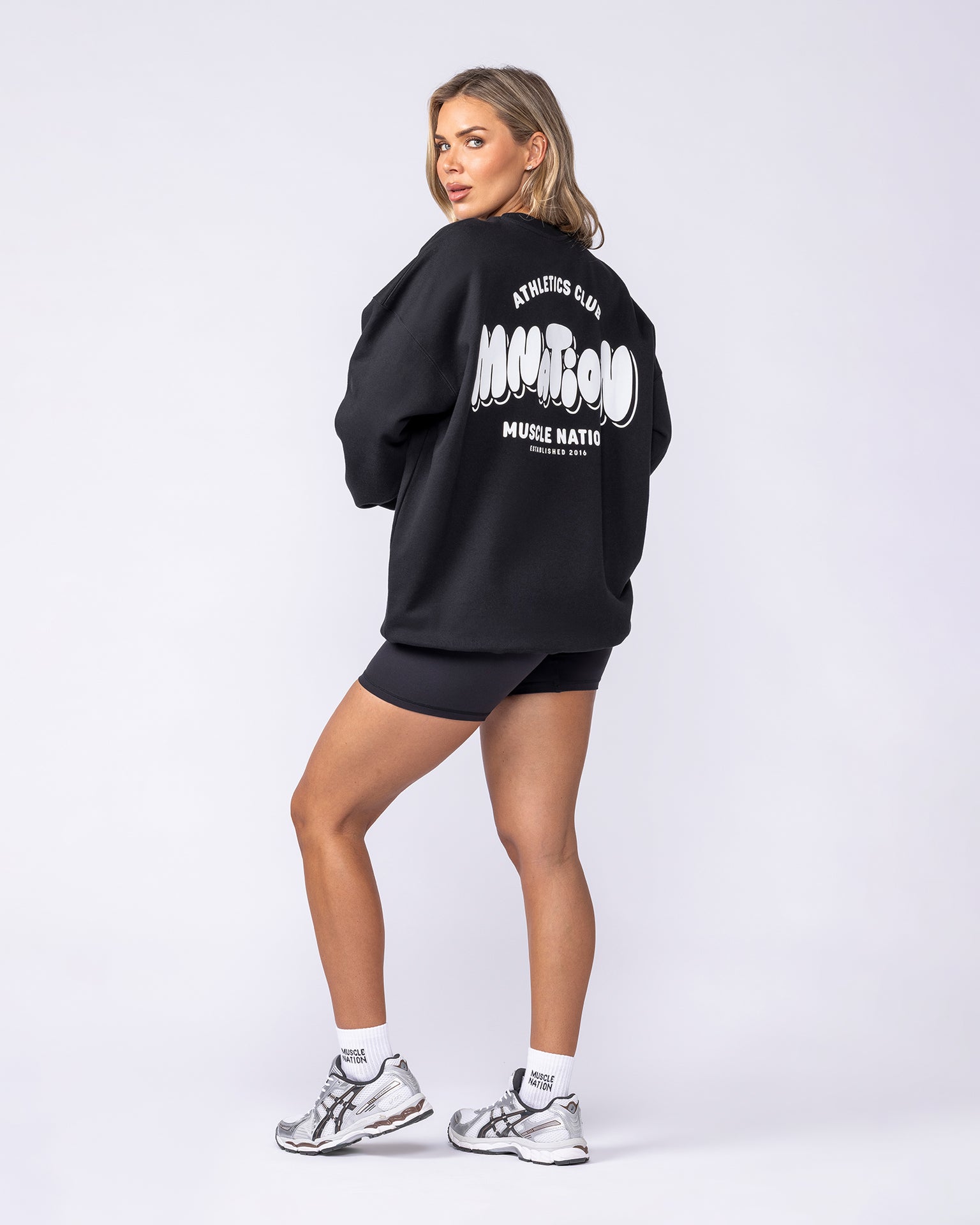 Bubble Oversized Pullover - Black