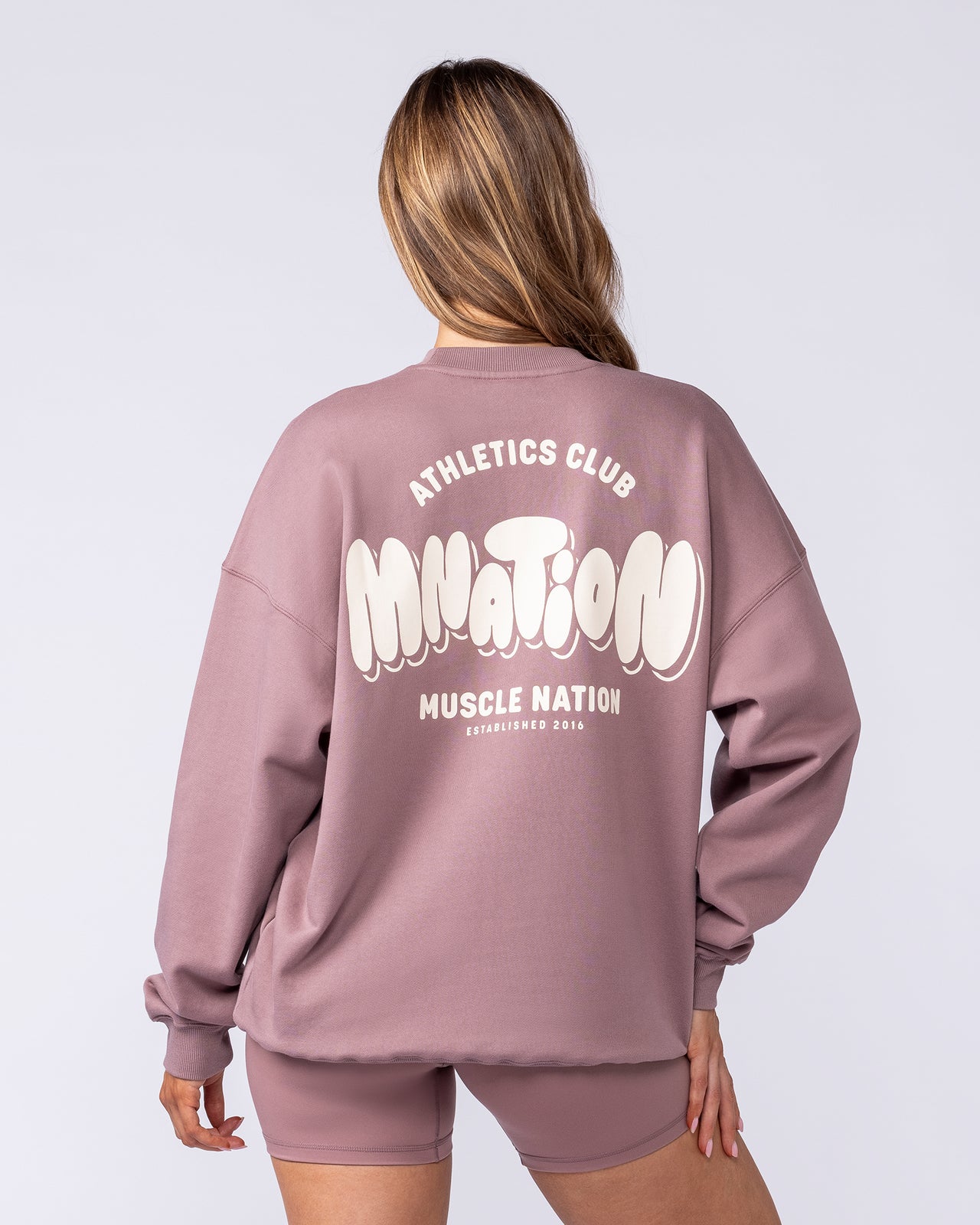 Bubble Oversized Pullover - Mocha Berry