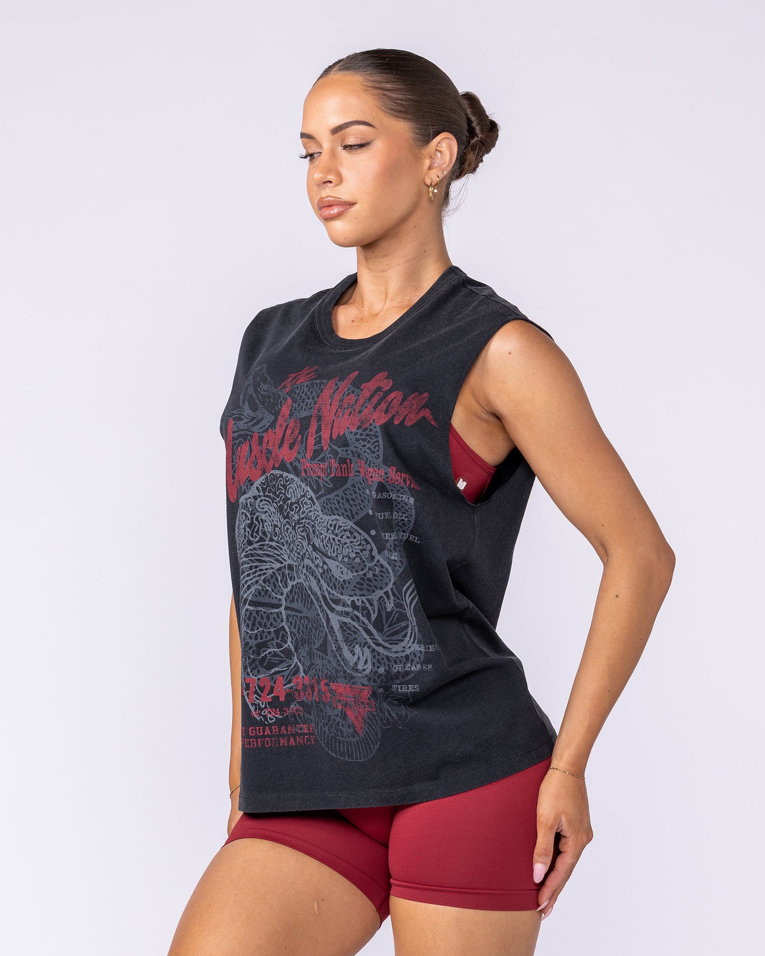 Cobra Vintage Muscle Tank - Washed Black-T-Shirts-XXS-092507WSHBLK-XXS-MNAPPRL44561-2-Muscle Nation