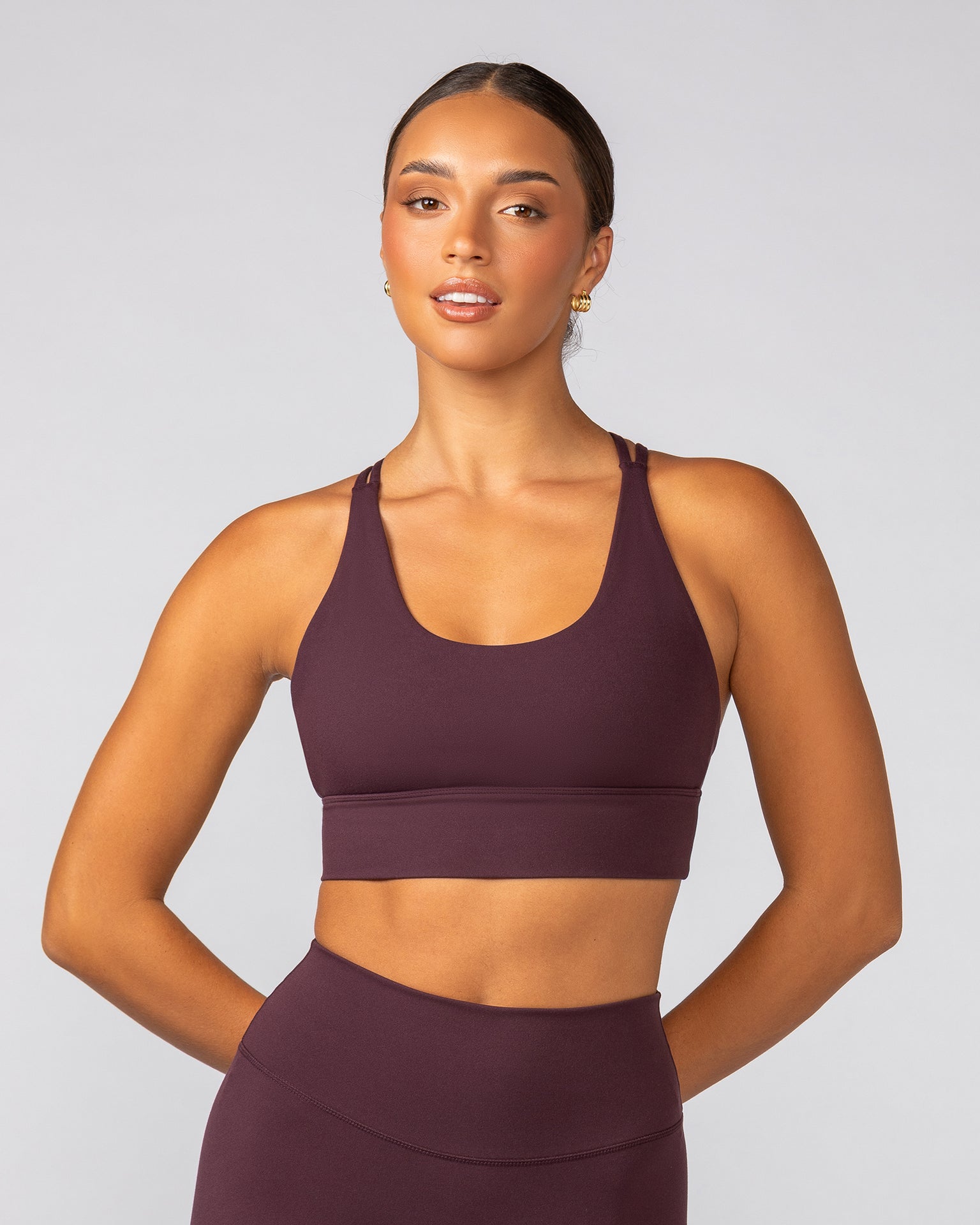 Dash Longline Bra - Fig-Sports Bras-XXS-022521FIG-XXS-MNAPPRL41073-1-Muscle Nation