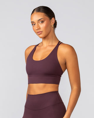 Dash Longline Bra - Fig-Sports Bras-XXS-022521FIG-XXS-MNAPPRL41073-2-Muscle Nation