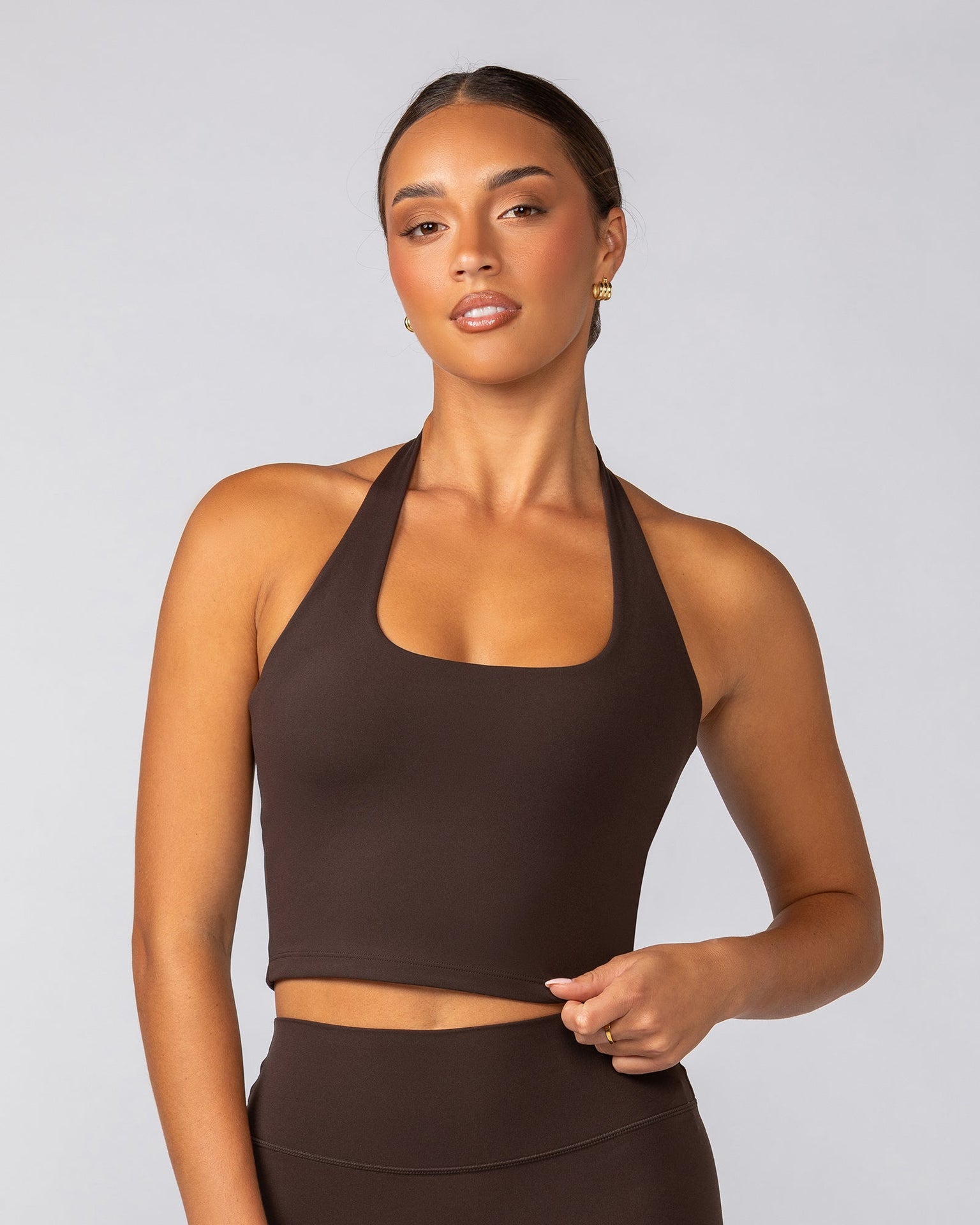 Define Bra Tank - Cocoa-Singlets & Tanks-XXS-042532COCOA-XXS-MNAPPRL42350-1-Muscle Nation