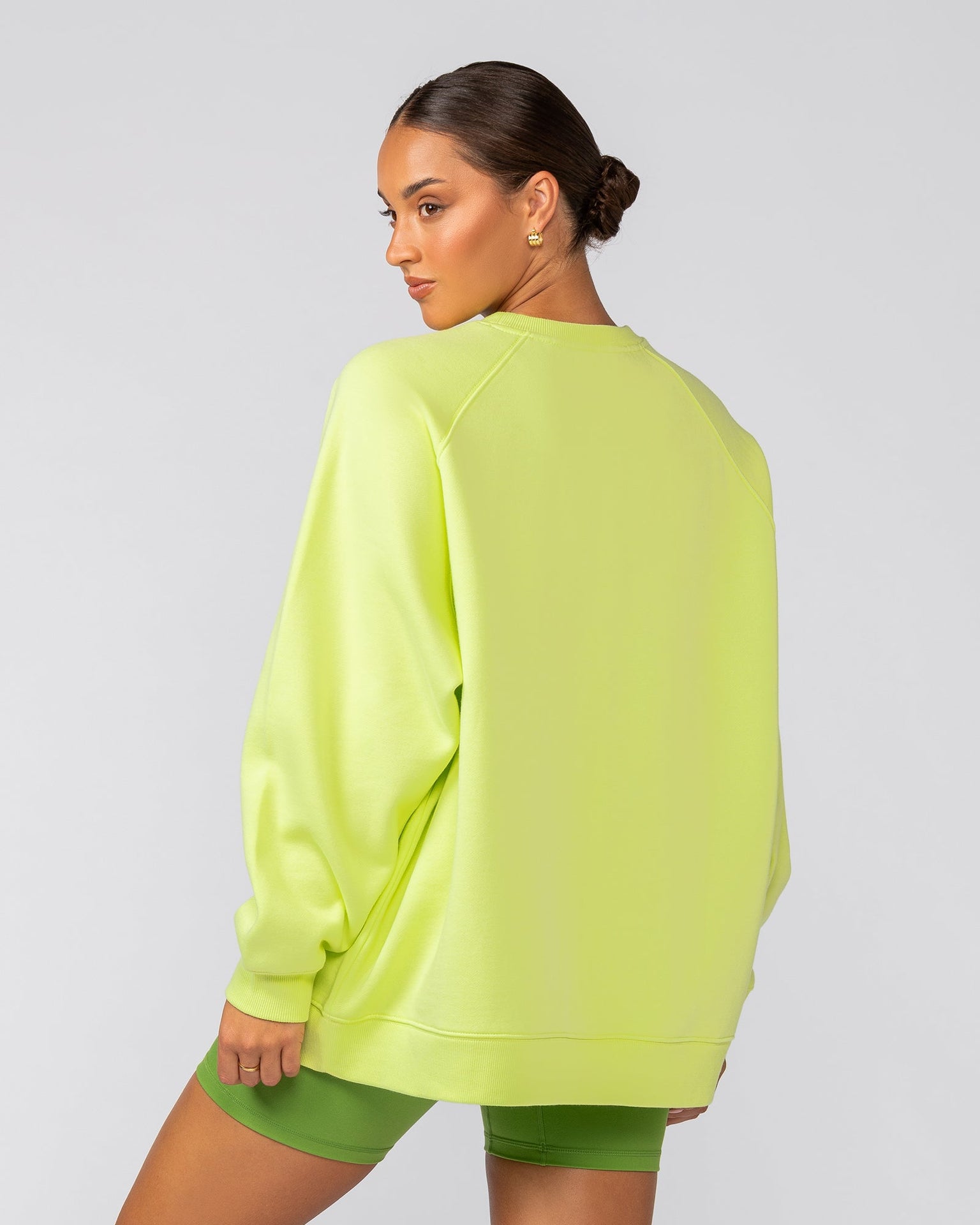 Downtime Oversized Pullover - Limeade-Jumpers & Hoodies-XXS-022529LMADE-XXS-MNAPPRL42086-5-Muscle Nation