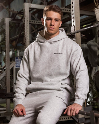 Essential Hoodie - Grey Marl-Jumpers & Hoodies-XS-042635GRYMRL-XS-MNAPPRL50389-1-Muscle Nation