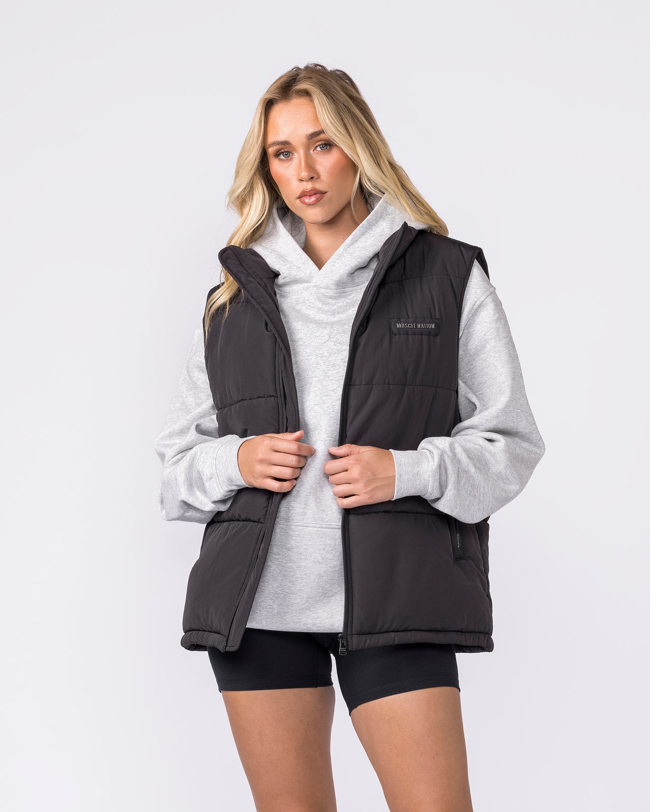 Essential Puffer Vest - Black-Jackets-XS-042636BLK-XS-MNAPPRL50397-7-Muscle Nation