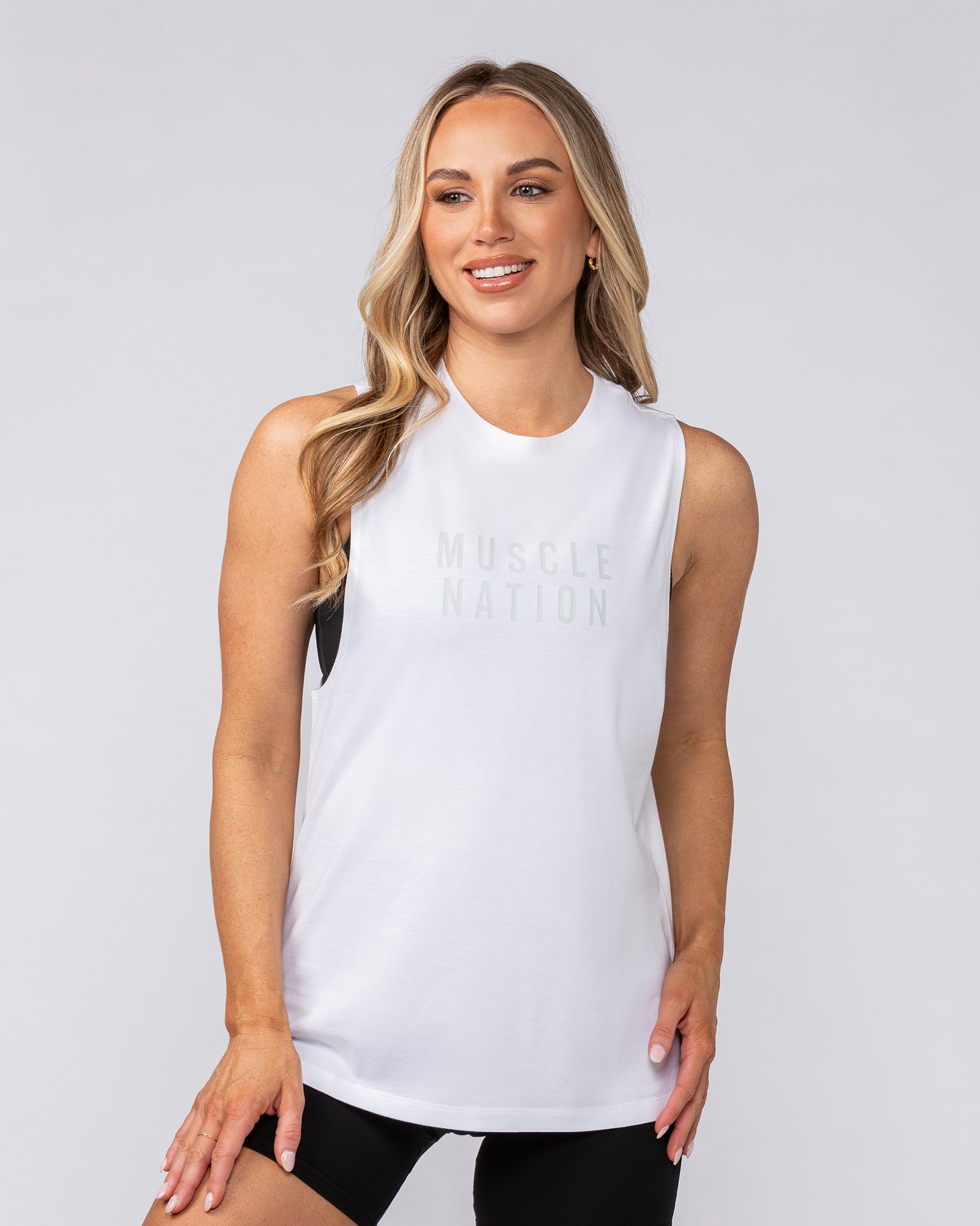 Essential Training Tank - White-Singlets & Tanks-XXS-092407WHT-XXS-MNAPPRL40347-1-Muscle Nation