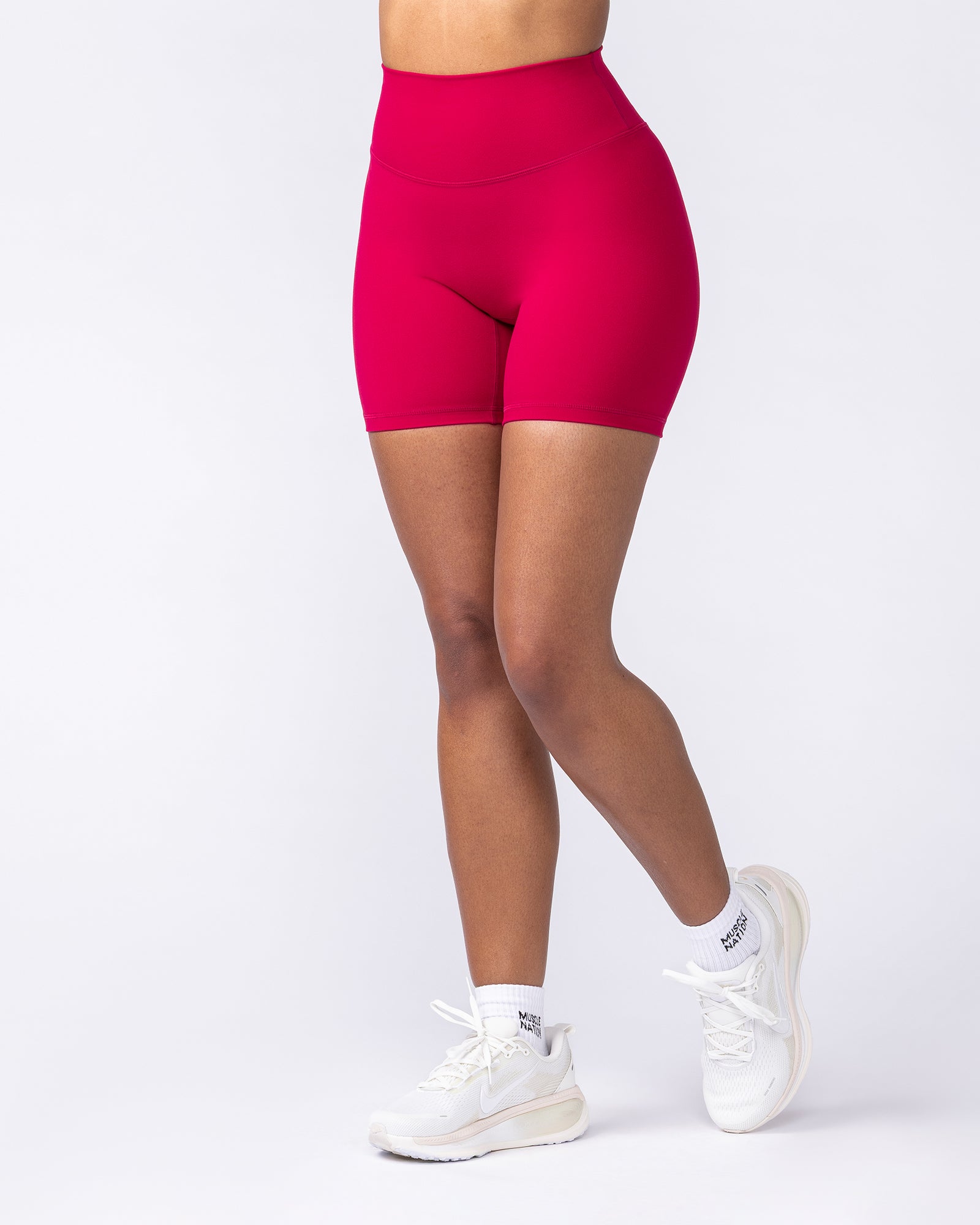 Everyday High Rise Bike Shorts - Wild Berry