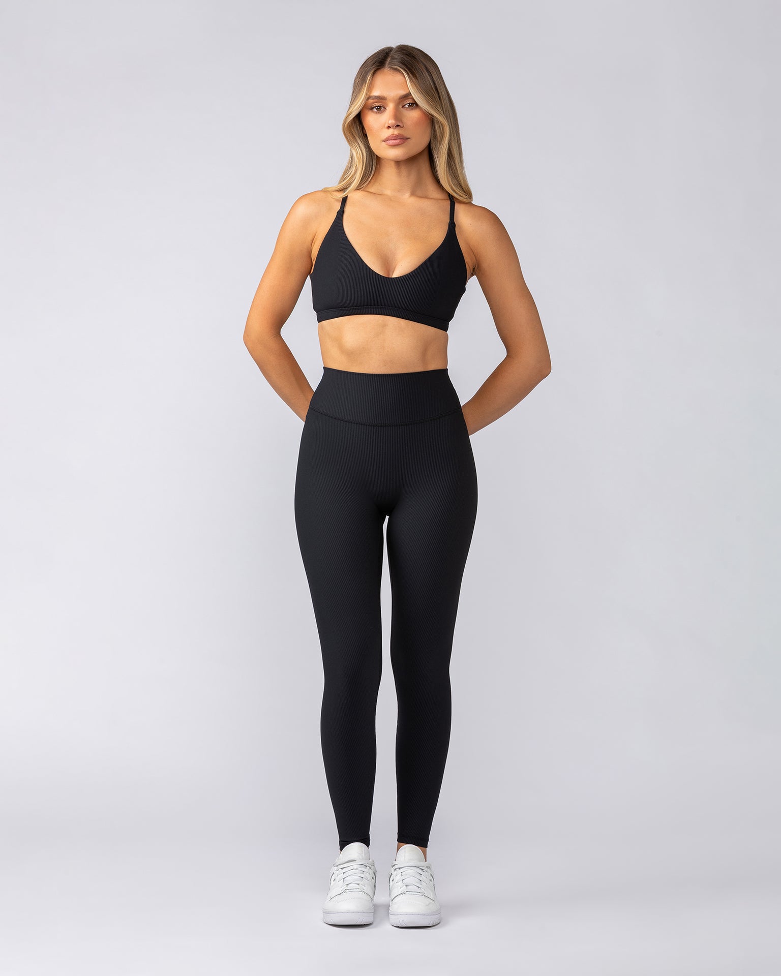 Fantasy Rib Bralette - Black-Bralettes-XXS-052502BLK-XXS-MNAPPRL42566-6-Muscle Nation