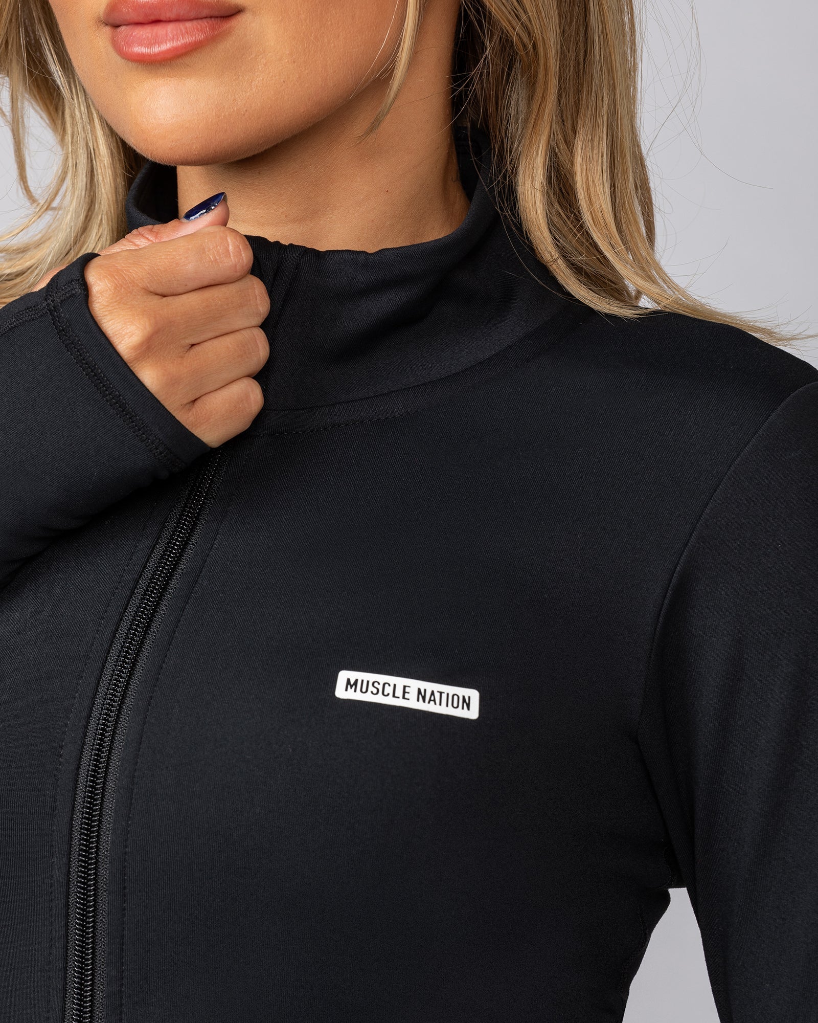 Favourite Zip Through - Black – Muscle Nation