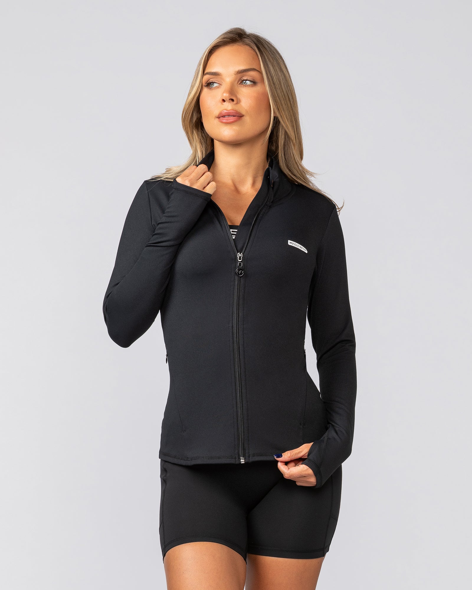 ウェア Logo Anywhere Full Zip Jacket (black)XXL 1200W-7718-Black-0-