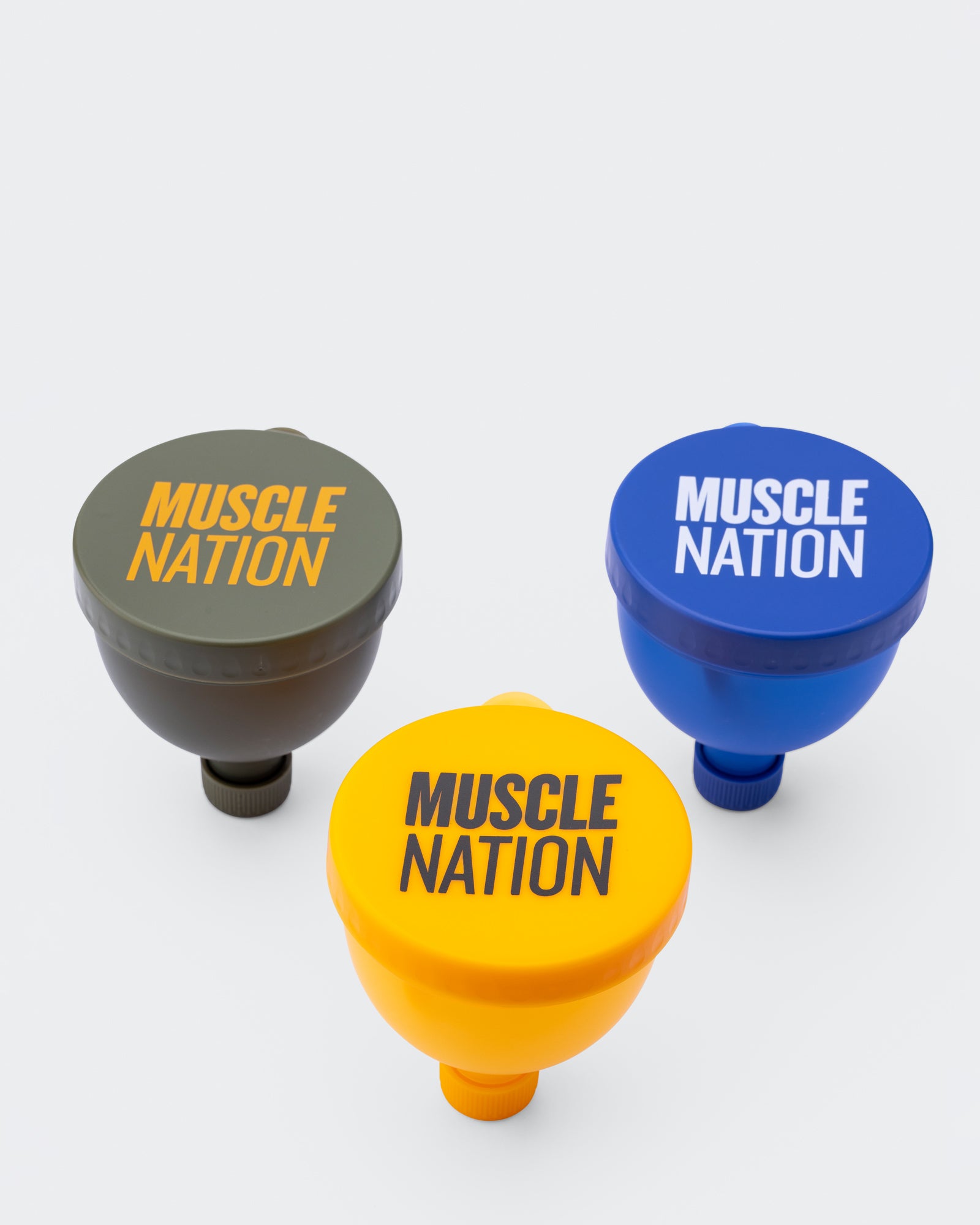 Fill And Go Funnel (x3 Pack) - Dark Khaki Multi-Accessories-Dark Khaki-ACC1125199DKHAKIM-9360785014014-2-Muscle Nation
