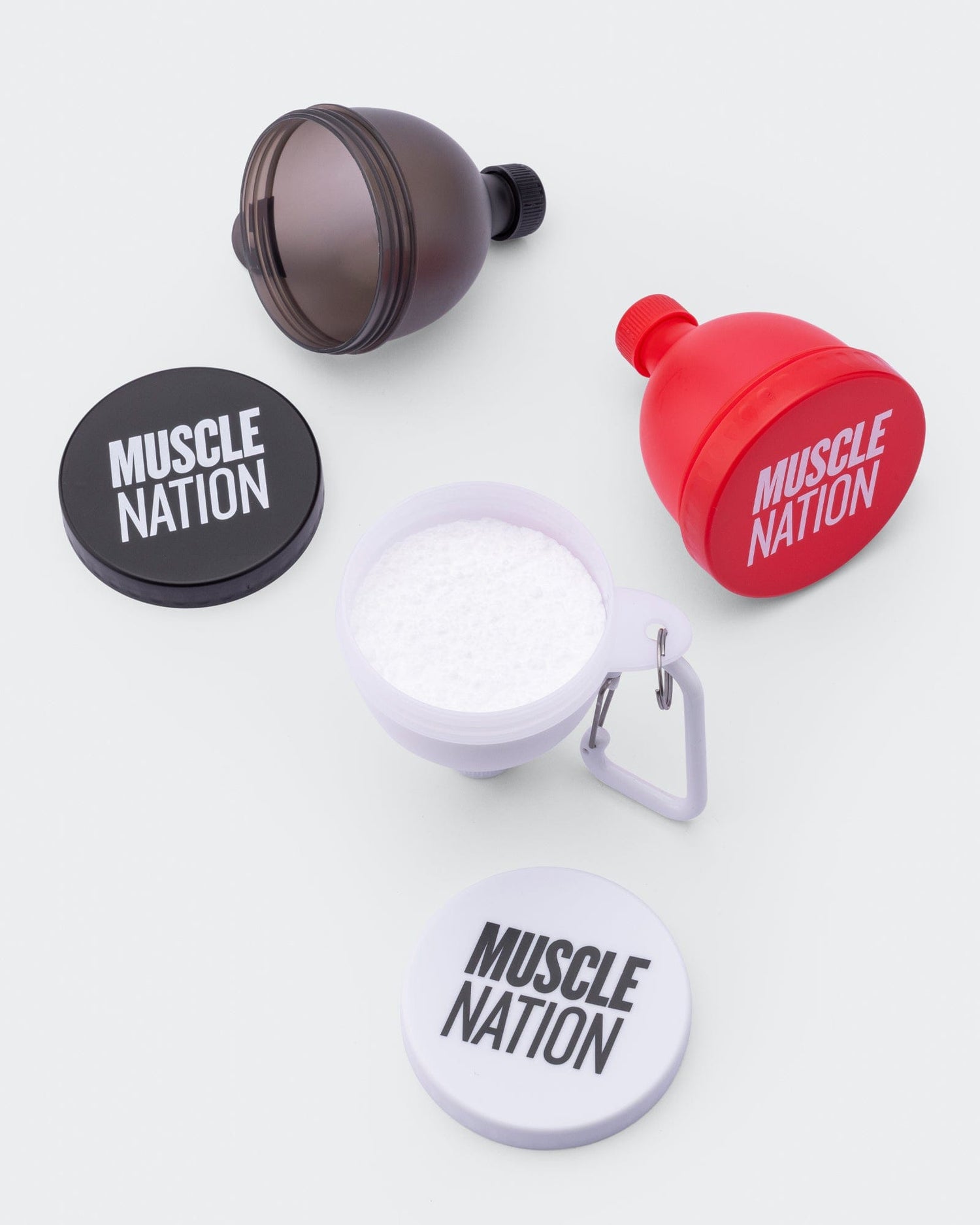 Fill And Go Funnel (x3 Pack) Red Multi - Muscle Nation gym accessory
