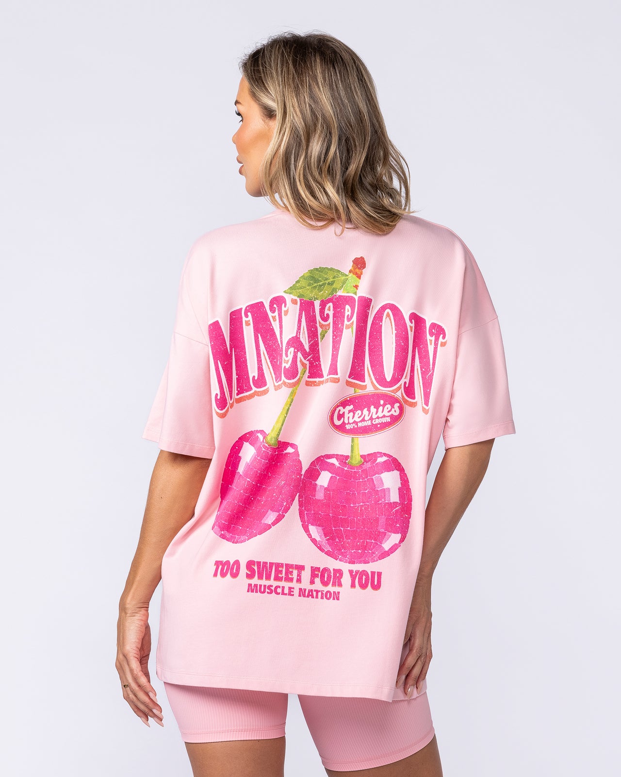 Fresh And Juicy Oversized Tee - Petal Pink