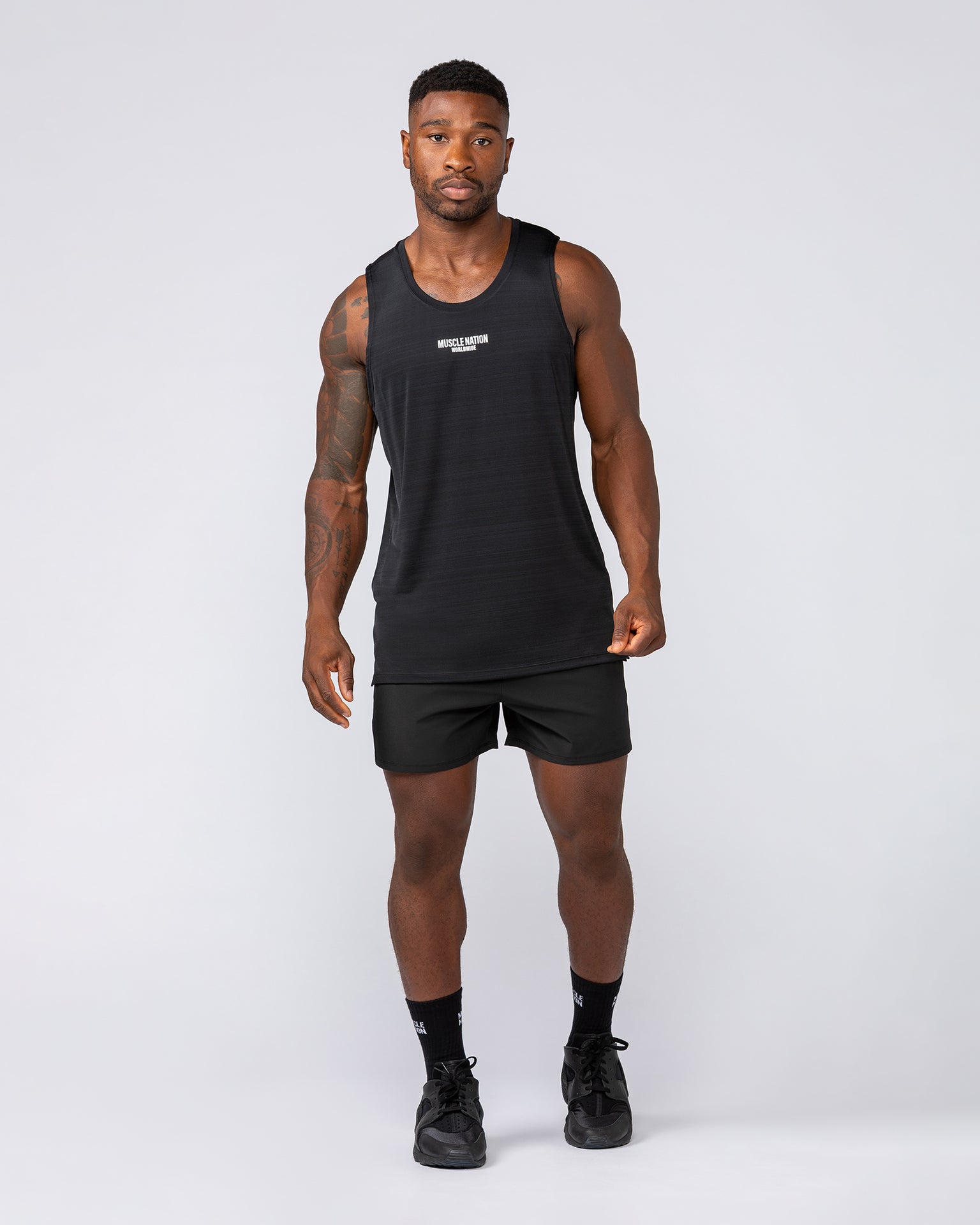 Function 4" Shorts - Black-Shorts-S-042222BLK-S-MNAPPRL14879-6-Muscle Nation