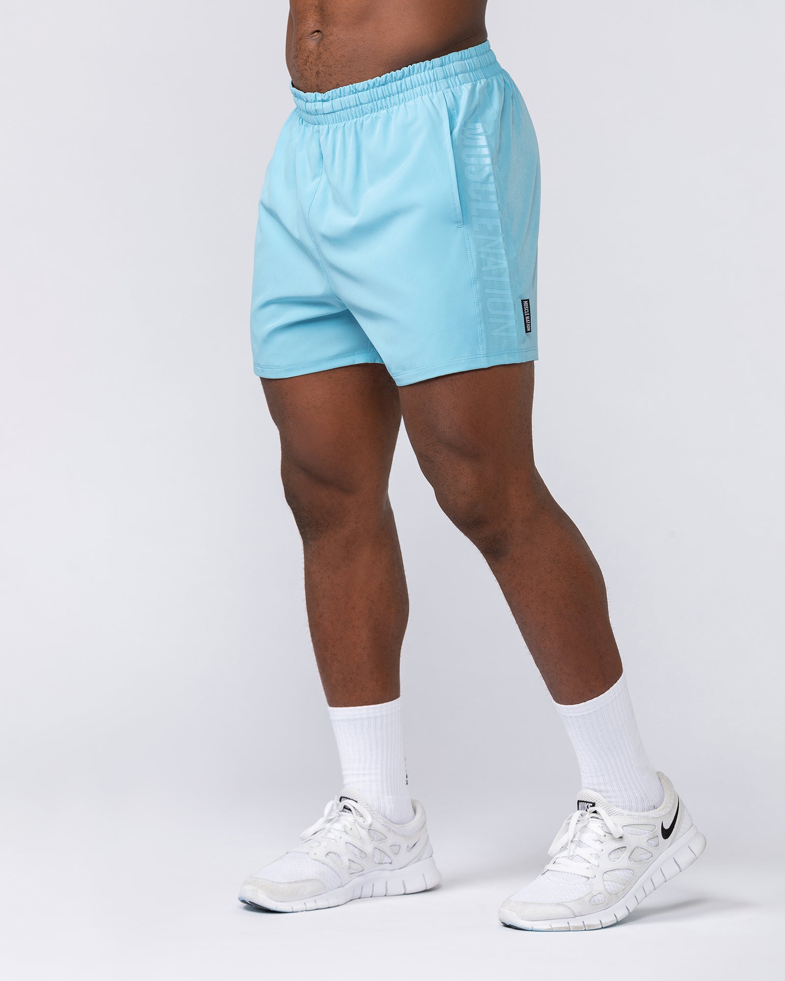 Function 4" Shorts - Mid Blue-Shorts-S-032533MIDBLUE-S-MNAPPRL41139-1-Muscle Nation