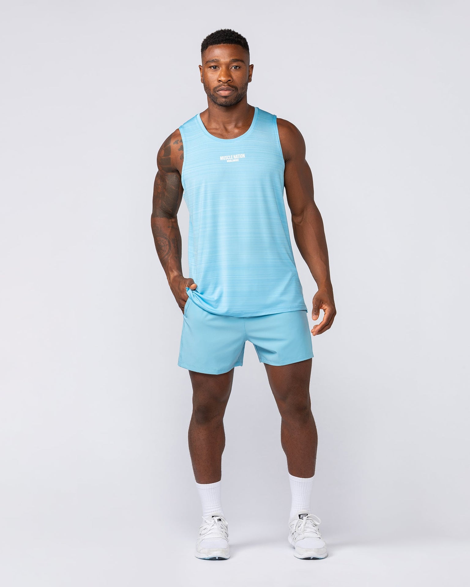 Function 4" Shorts - Mid Blue-Shorts-S-032533MIDBLUE-S-MNAPPRL41139-5-Muscle Nation