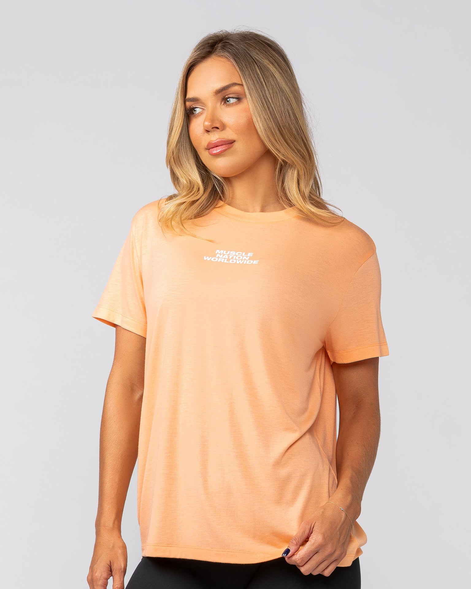 Global Training Tee - Melon-T-Shirts-XXS-022534MEL-XXS-MNAPPRL40873-3-Muscle Nation