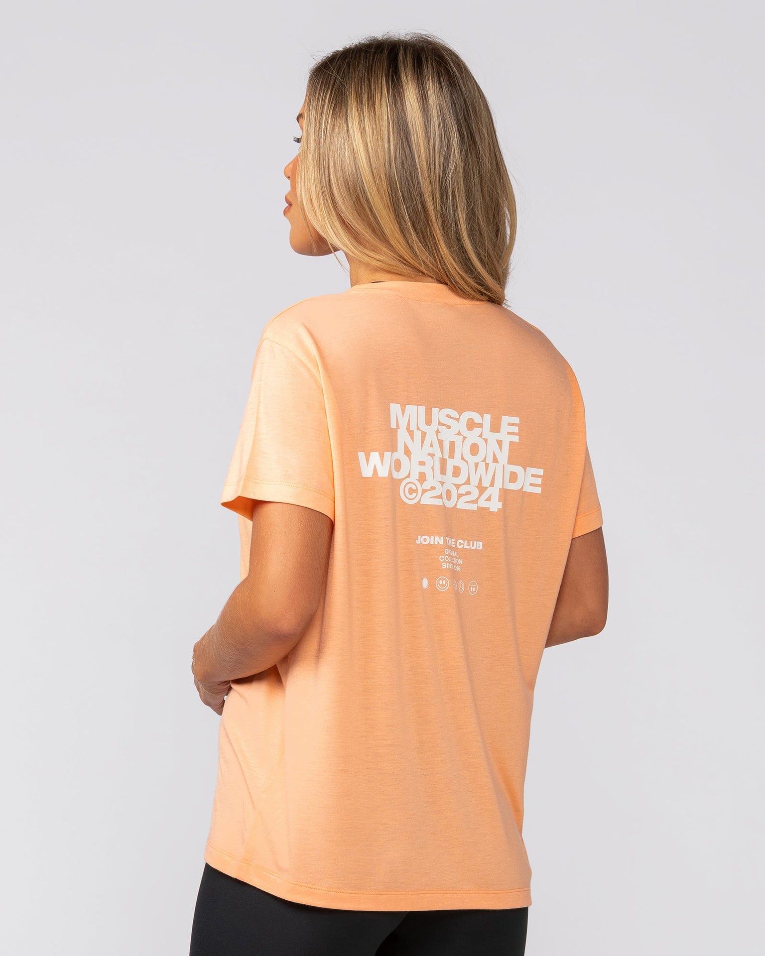 Global Training Tee - Melon-T-Shirts-XXS-022534MEL-XXS-MNAPPRL40873-4-Muscle Nation