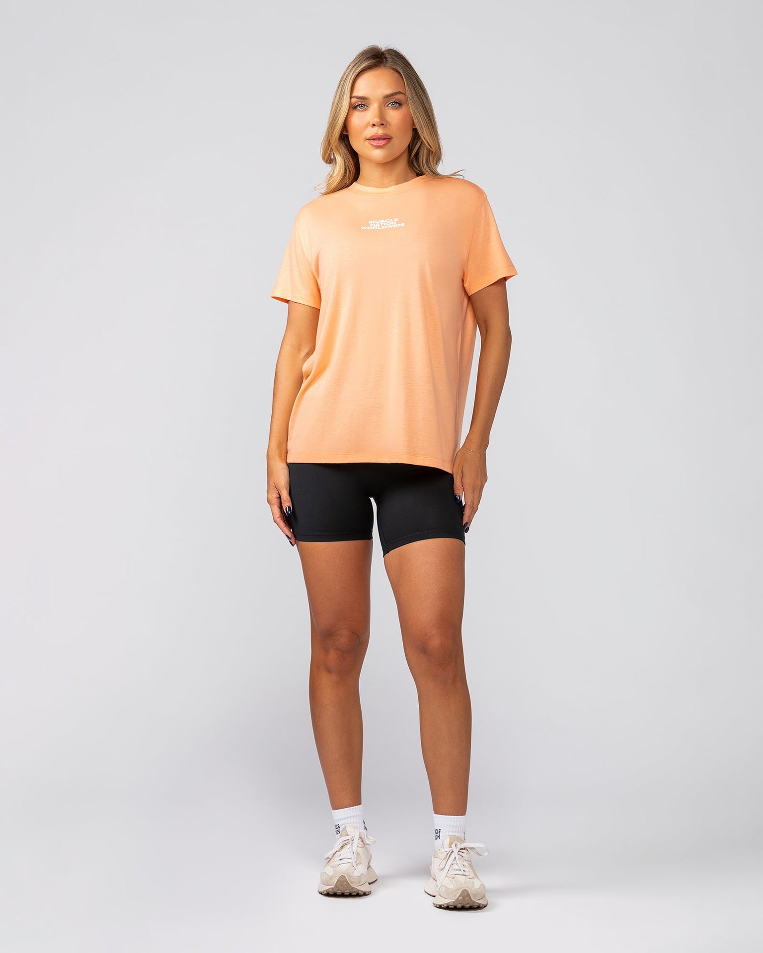 Global Training Tee - Melon-T-Shirts-XXS-022534MEL-XXS-MNAPPRL40873-6-Muscle Nation